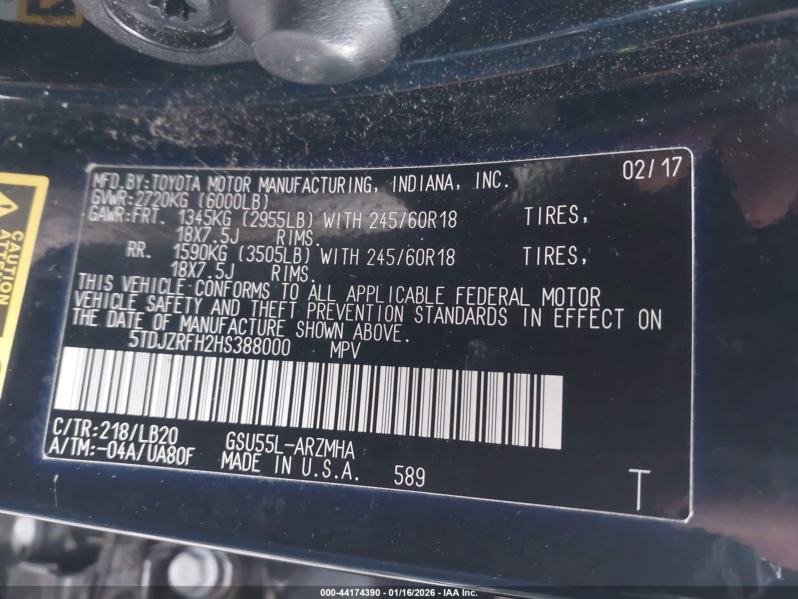 TOYOTA HIGHLANDER image 9