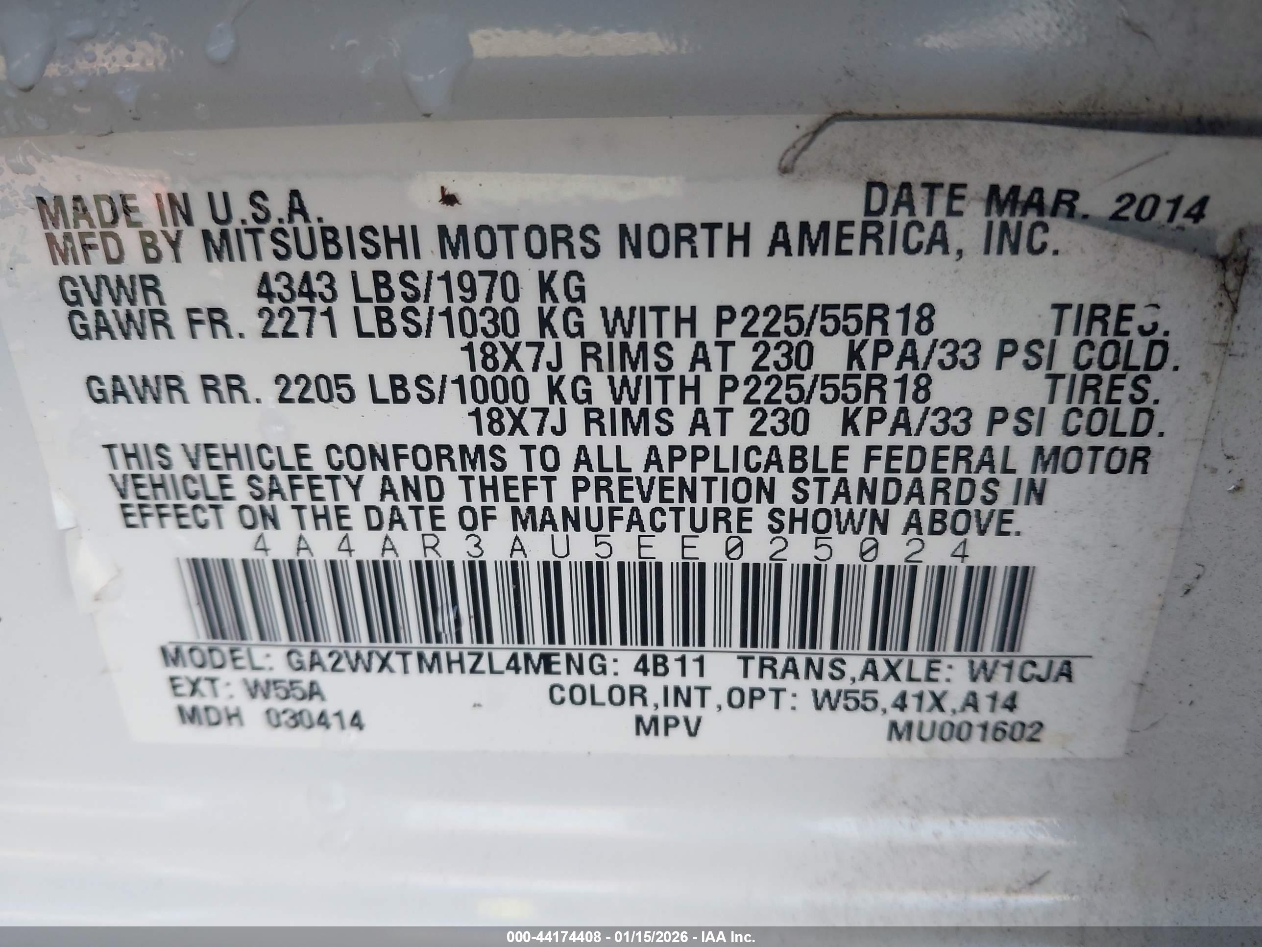 MITSUBISHI OUTLANDER image 9