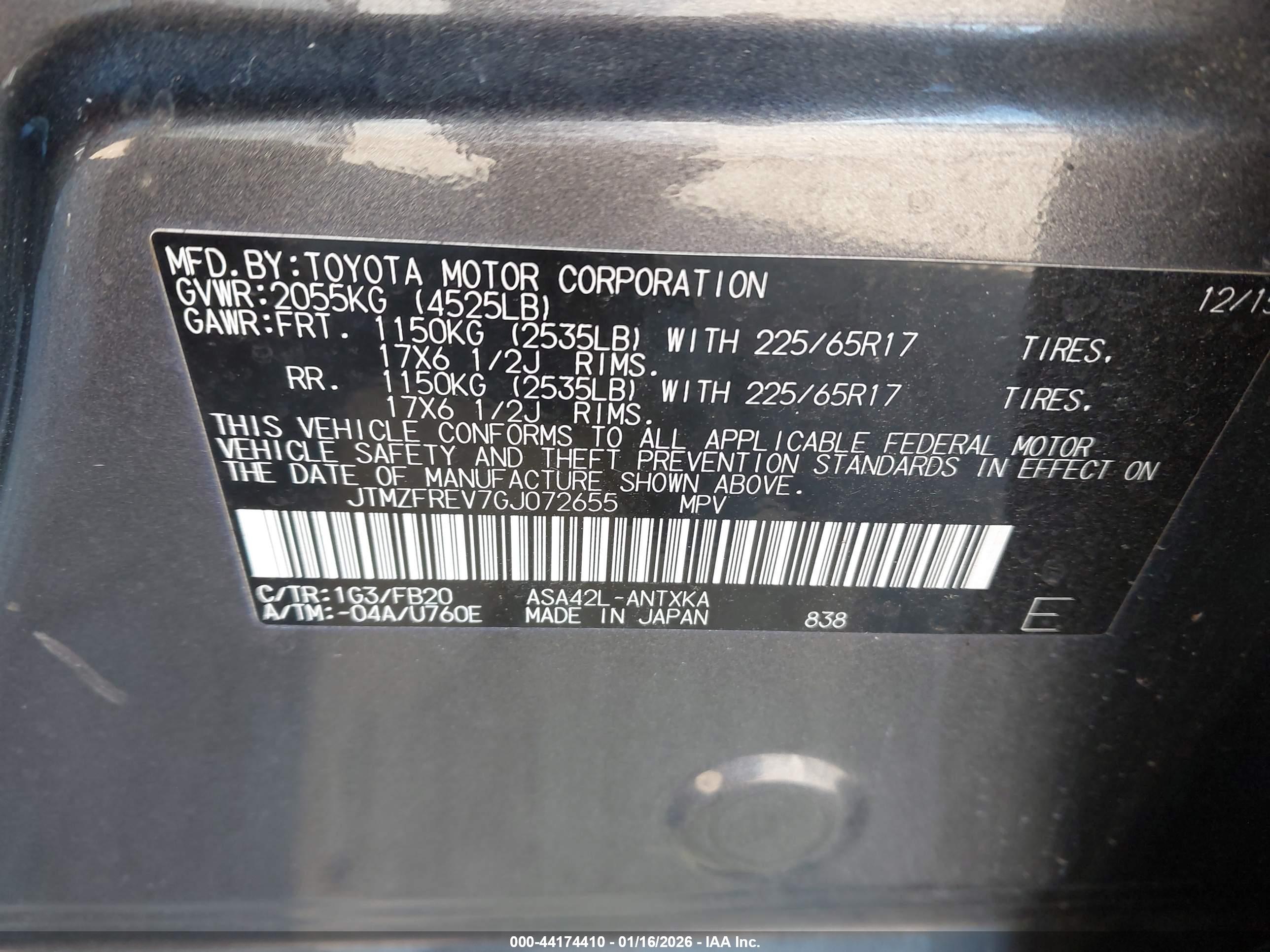 TOYOTA RAV4 image 9