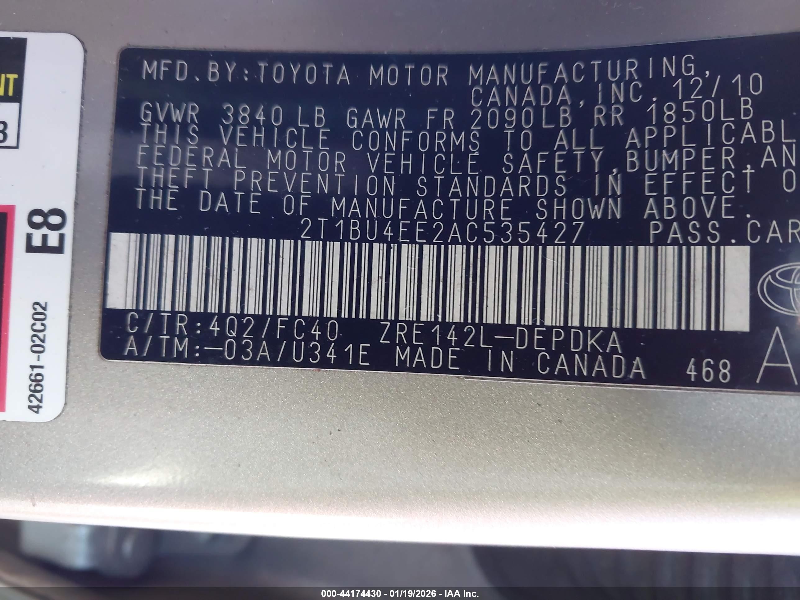 TOYOTA COROLLA image 9