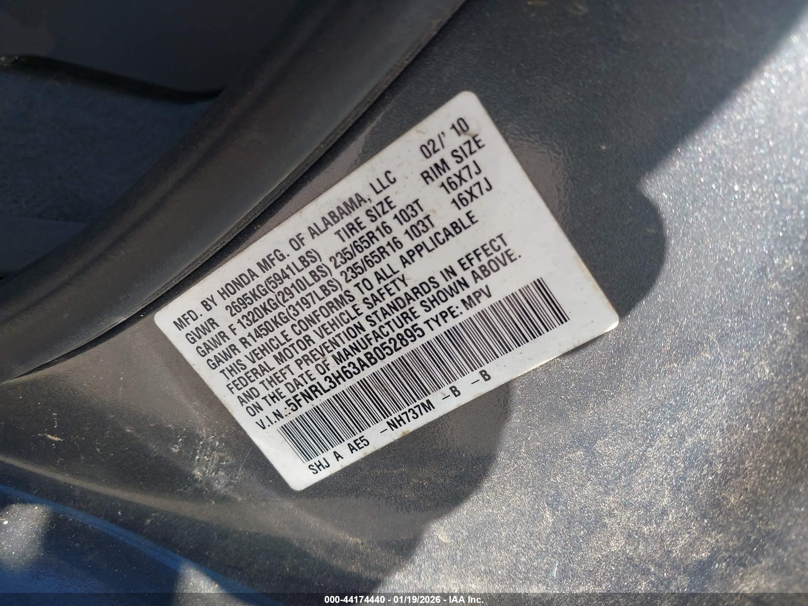 HONDA ODYSSEY image 9