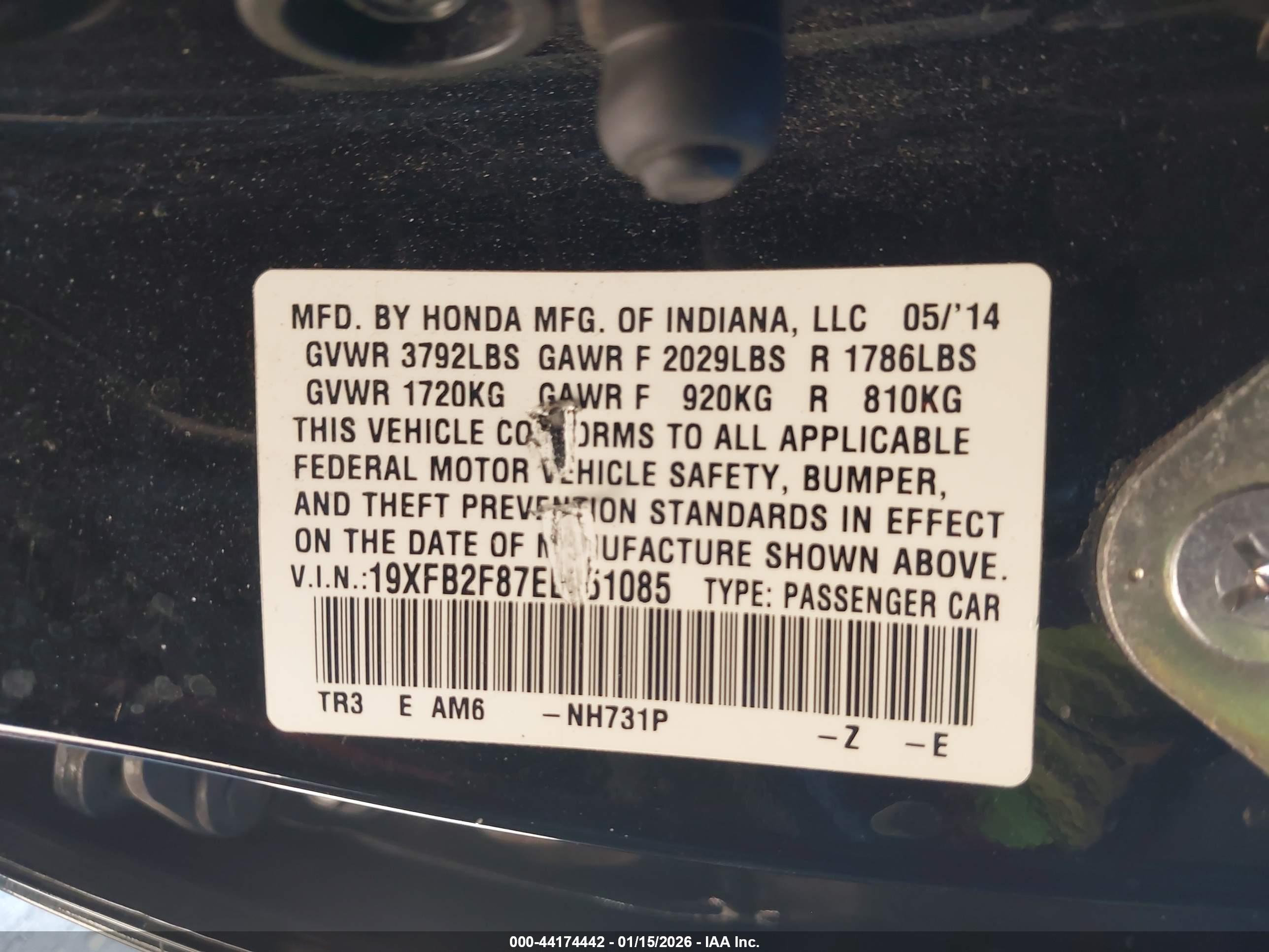 HONDA CIVIC image 9