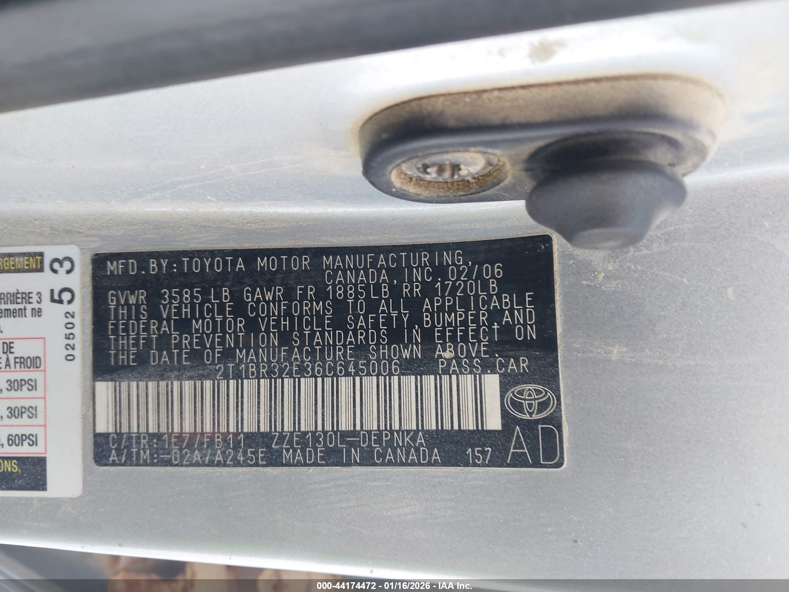 TOYOTA COROLLA image 9