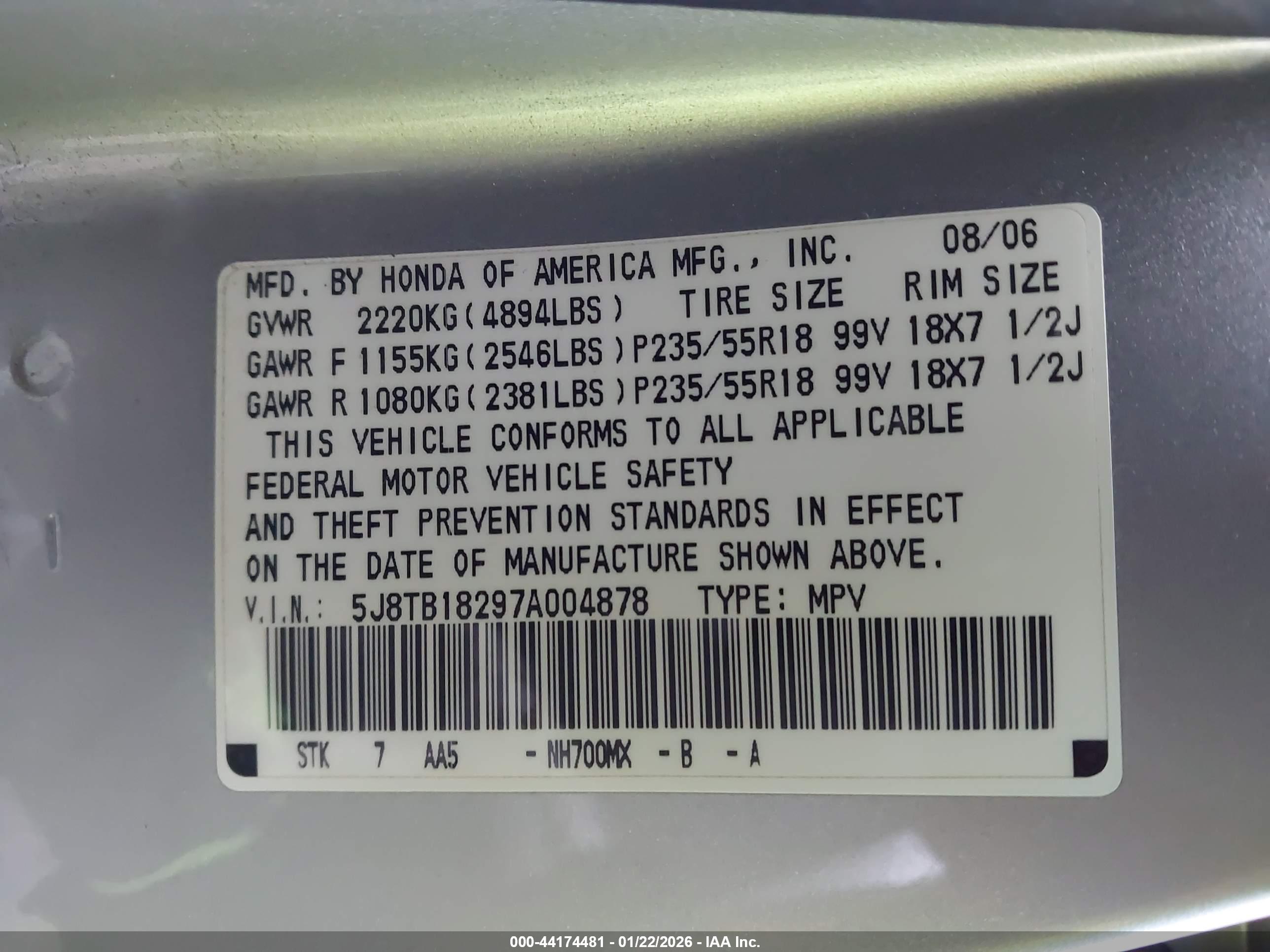 ACURA RDX image 9