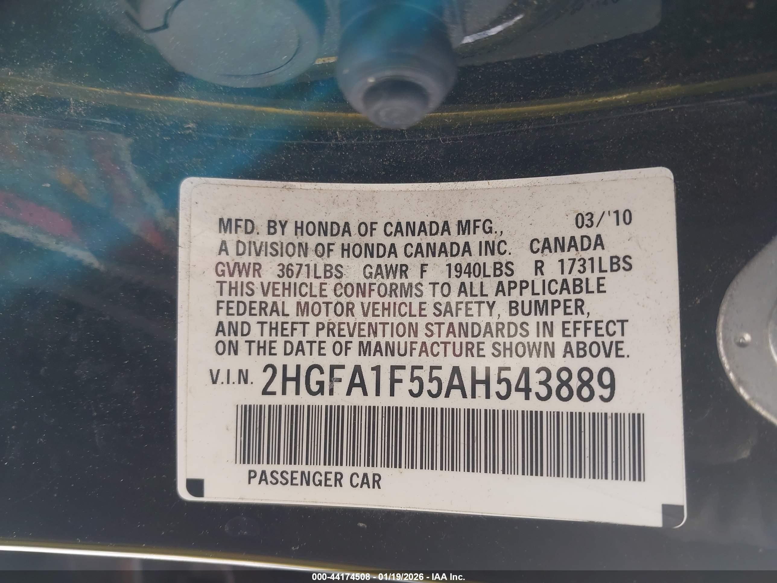HONDA CIVIC image 9