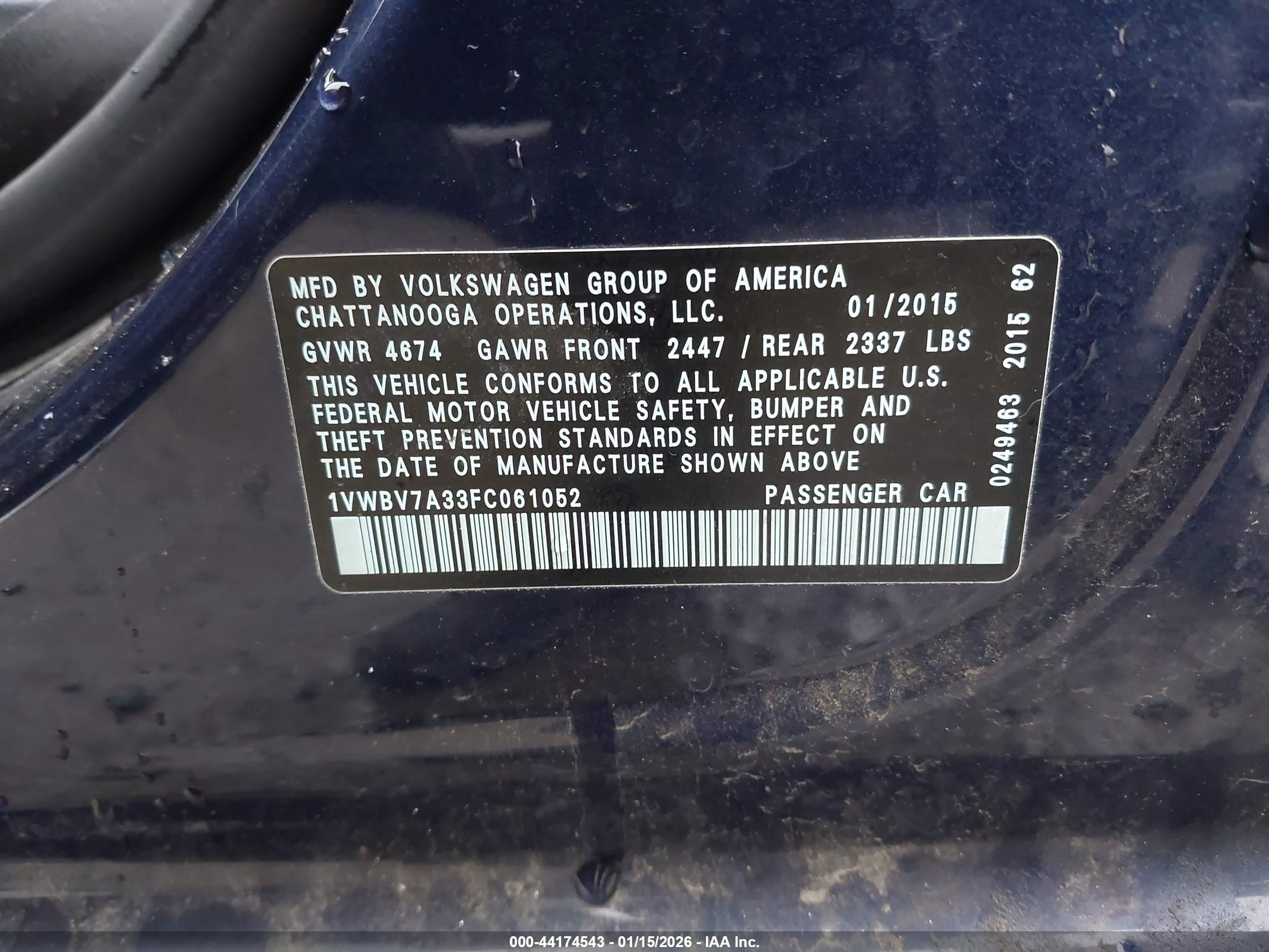 VOLKSWAGEN PASSAT image 9