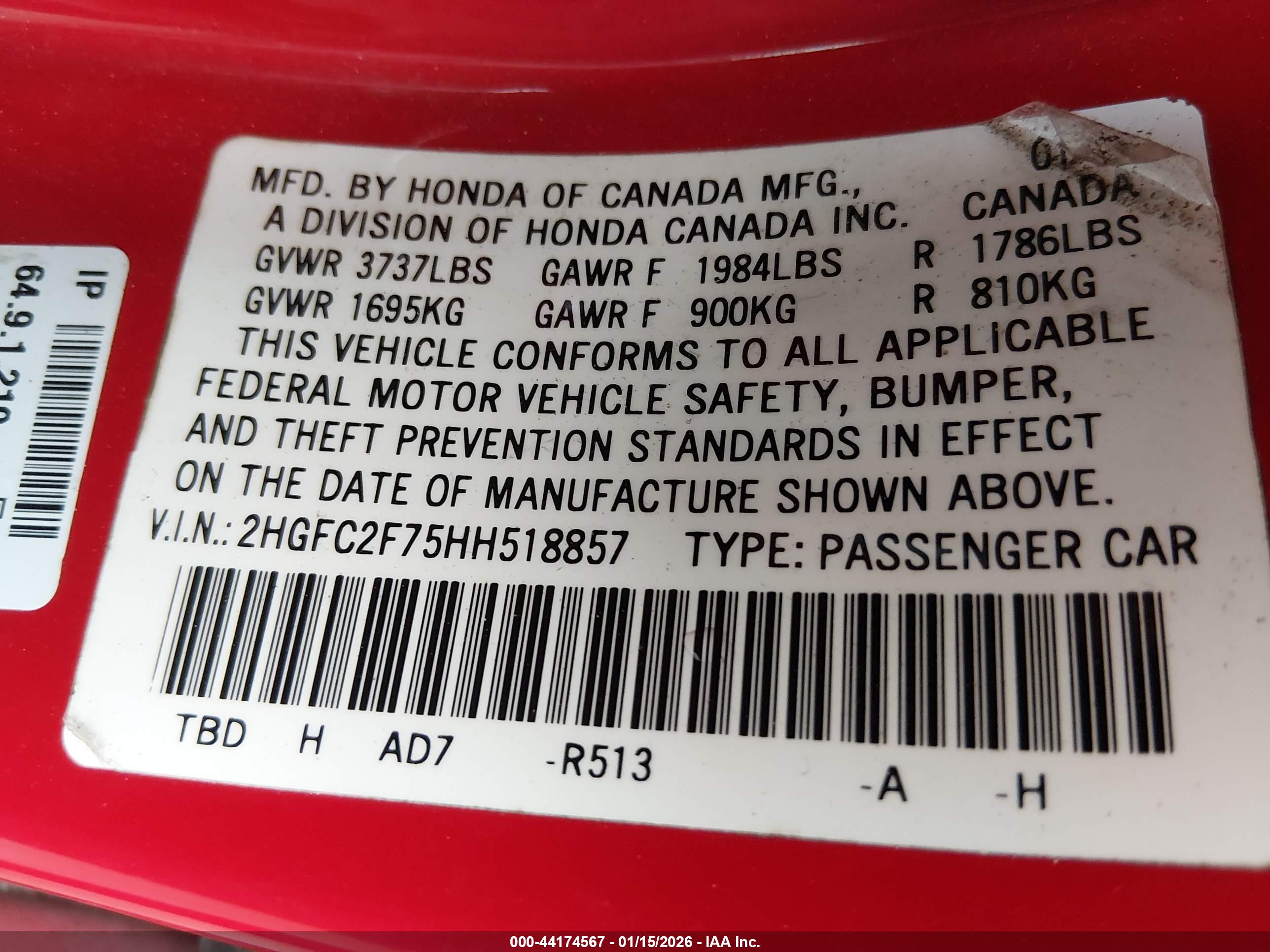 HONDA CIVIC image 9