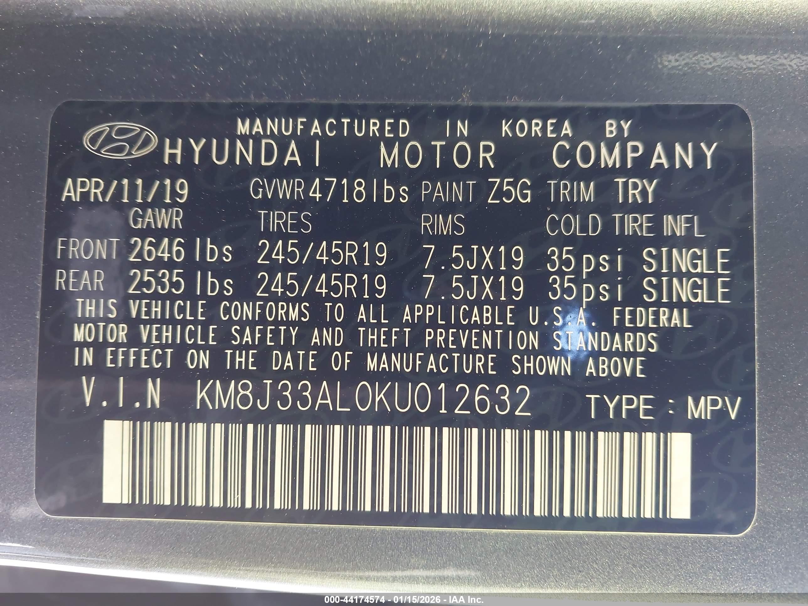 HYUNDAI TUCSON image 9