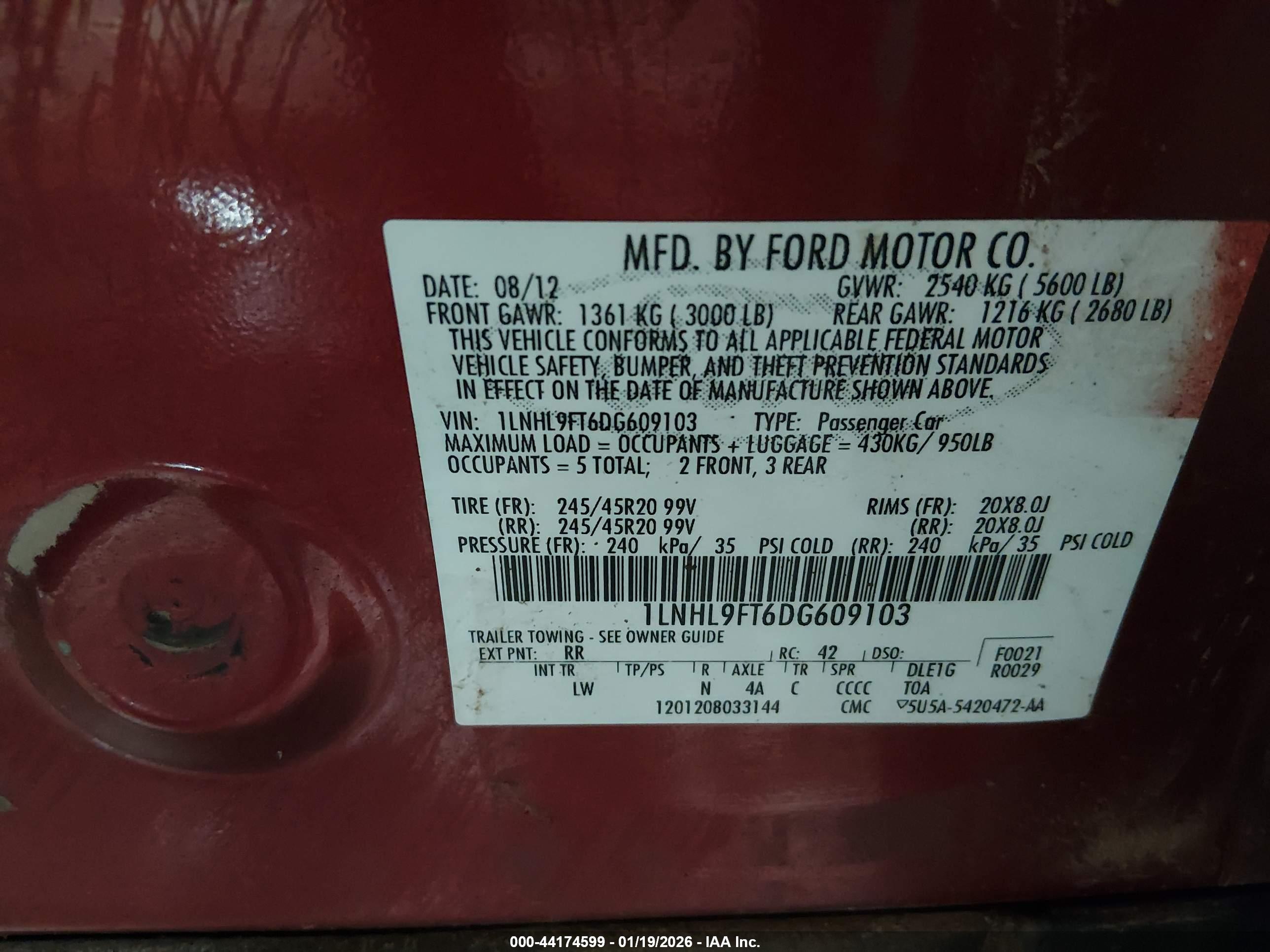 LINCOLN MKS image 9