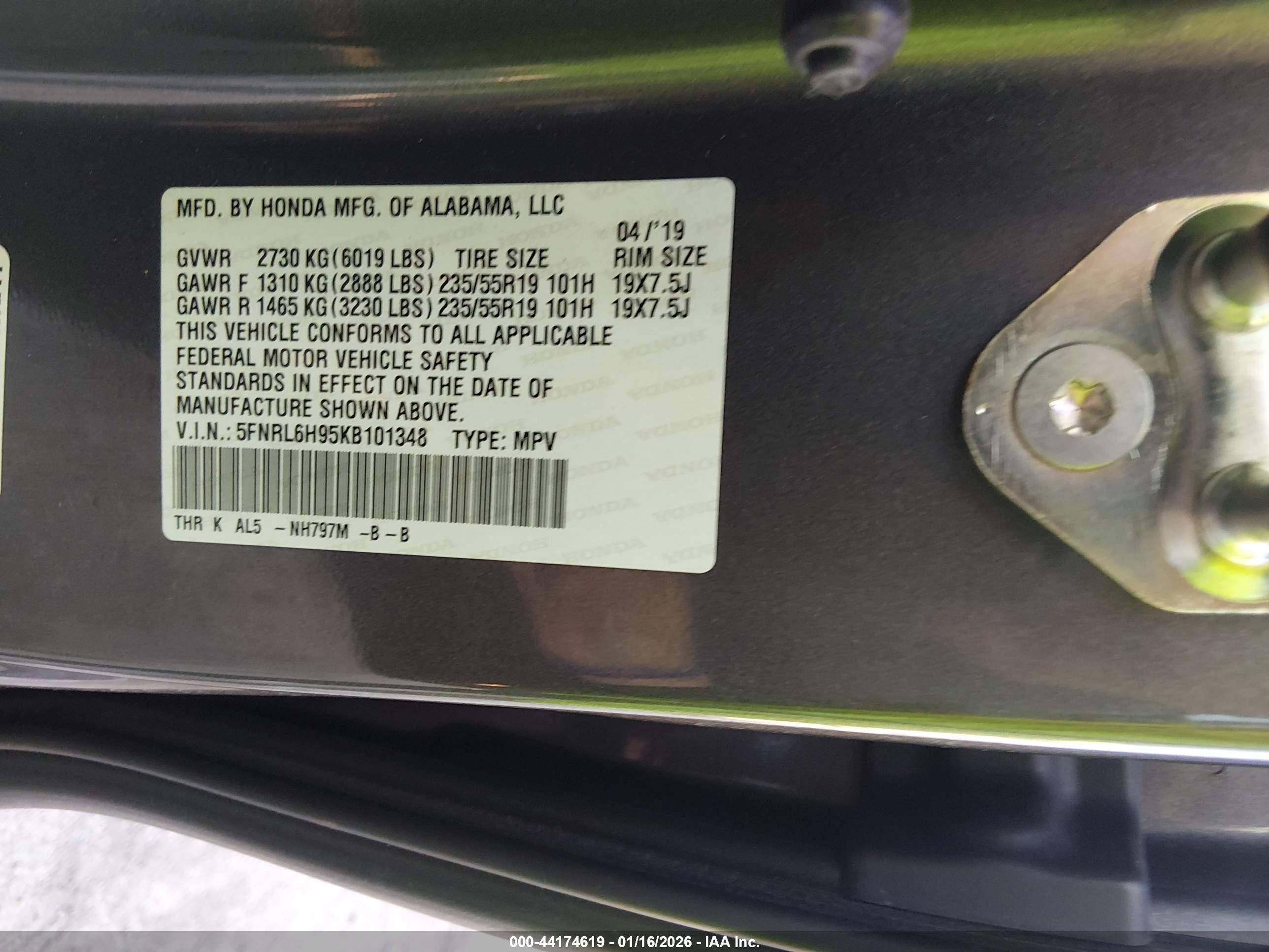 HONDA ODYSSEY image 9