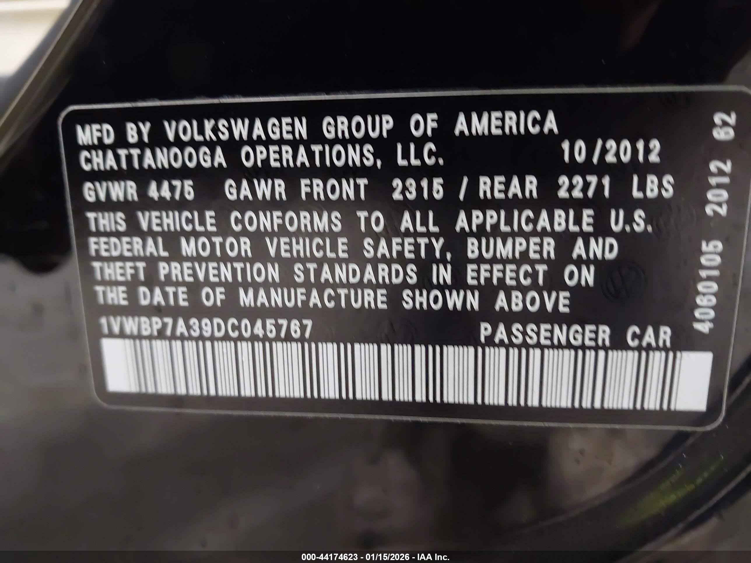 VOLKSWAGEN PASSAT image 9