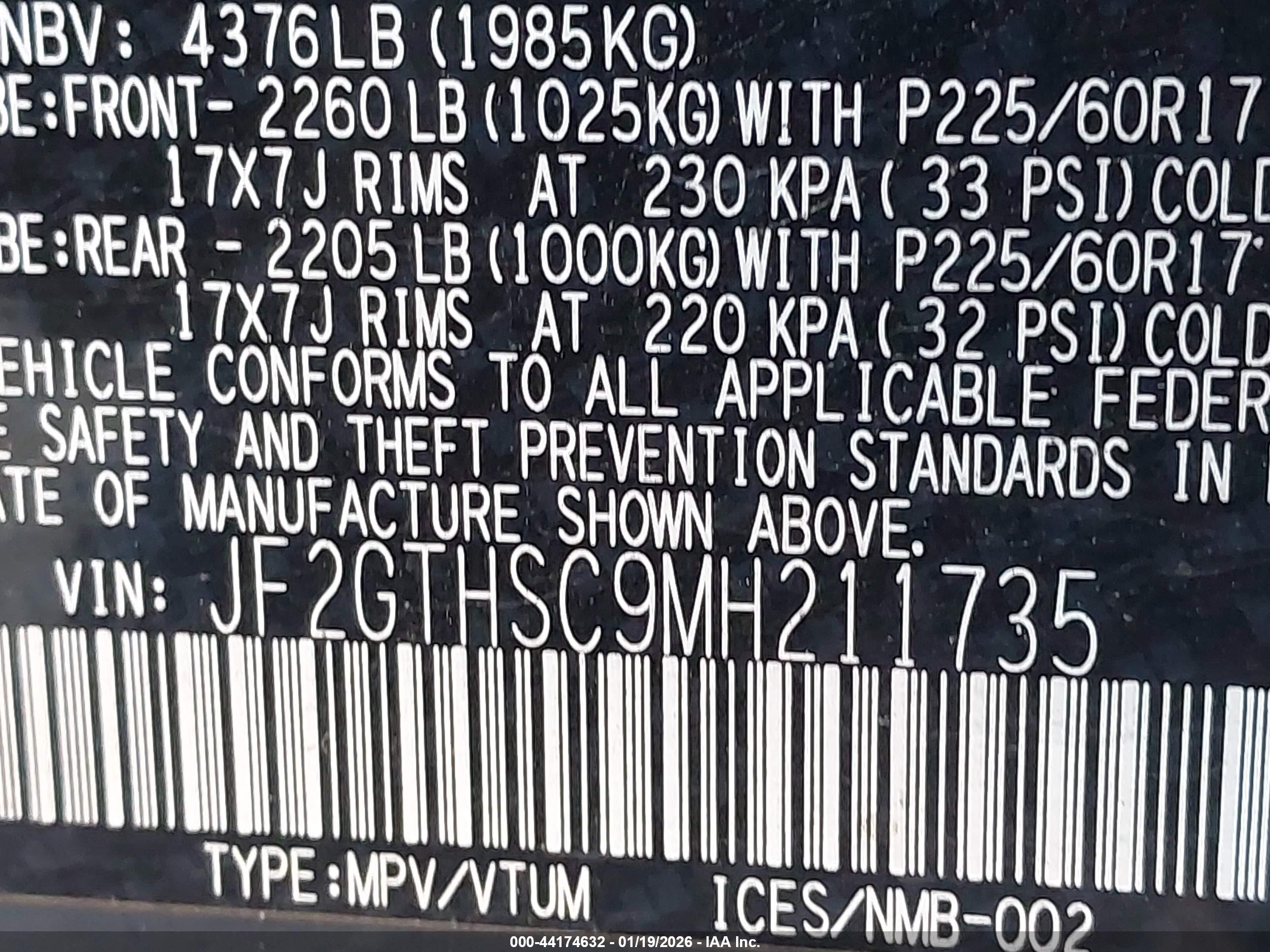 SUBARU CROSSTREK image 9