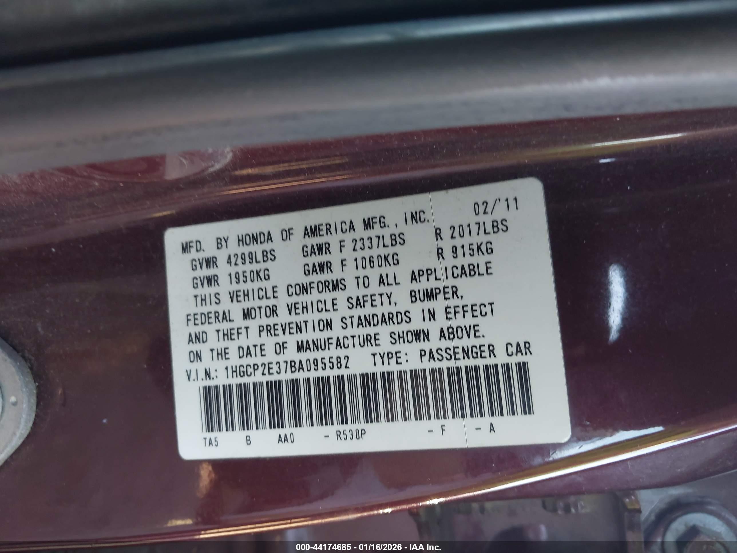 HONDA ACCORD image 9