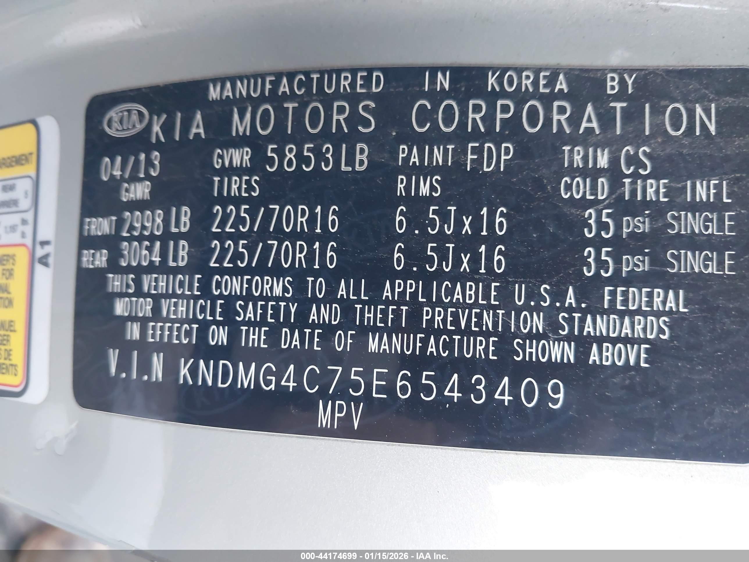 KIA SEDONA image 9