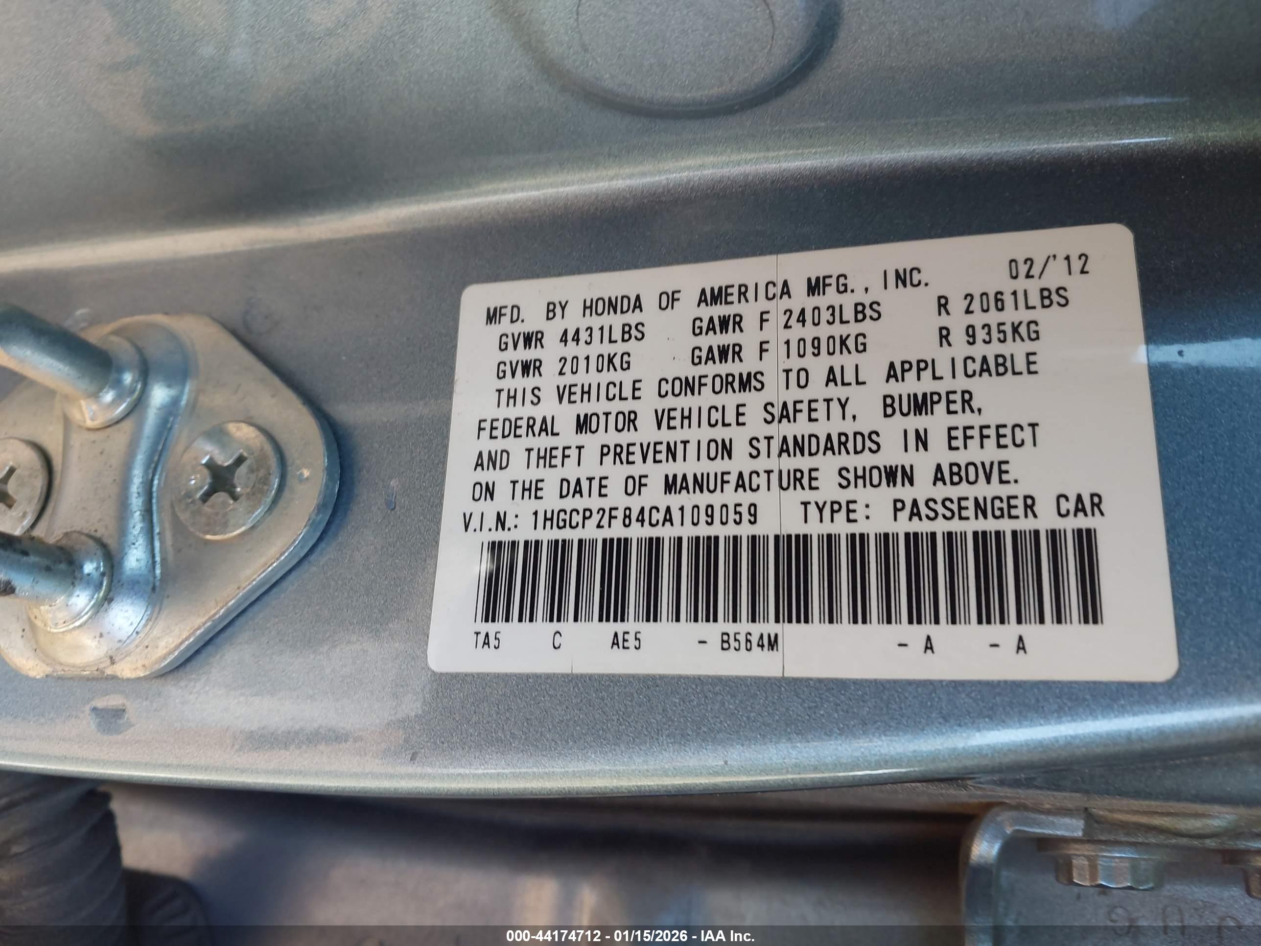 HONDA ACCORD image 9