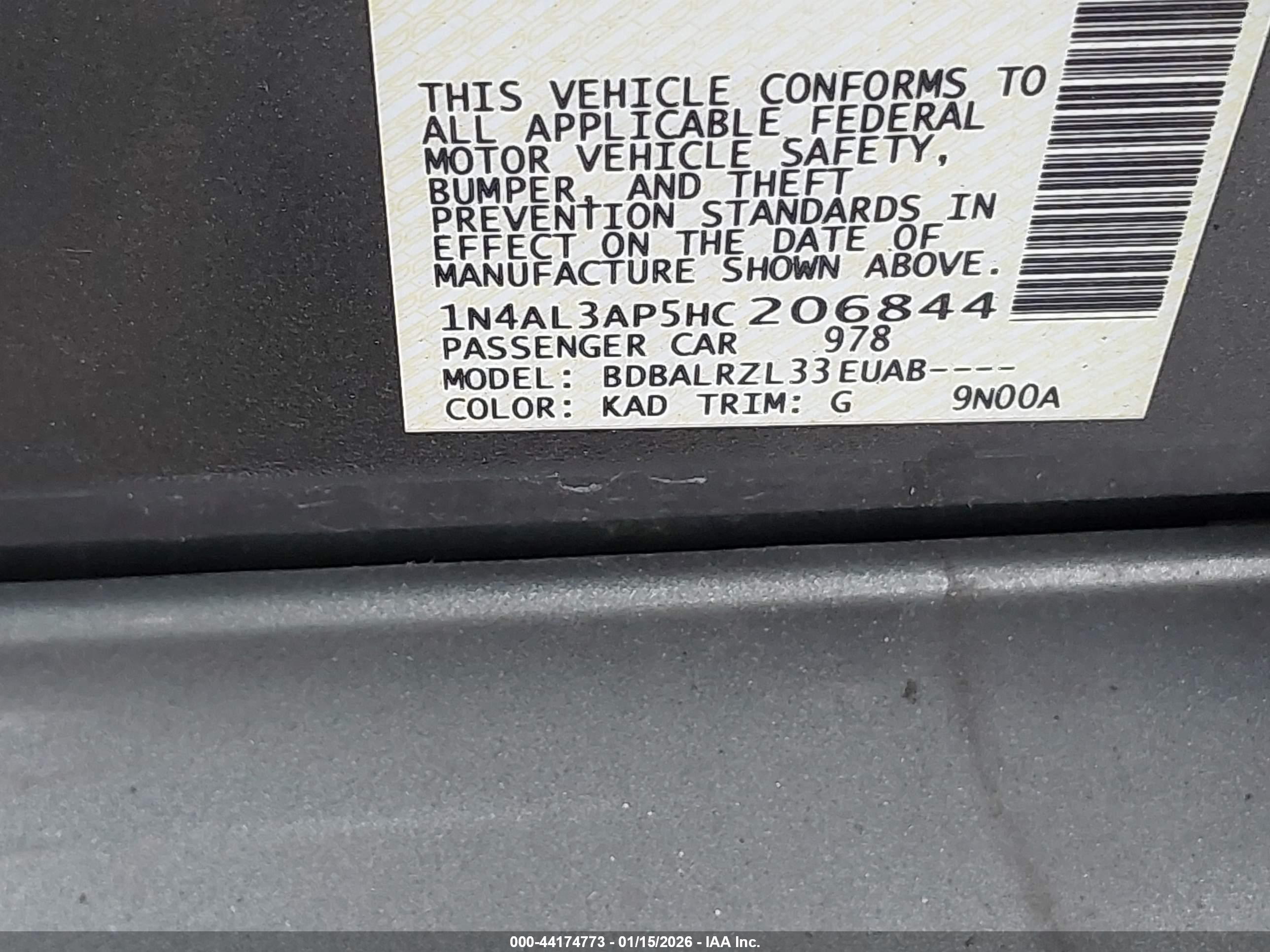 NISSAN ALTIMA image 9