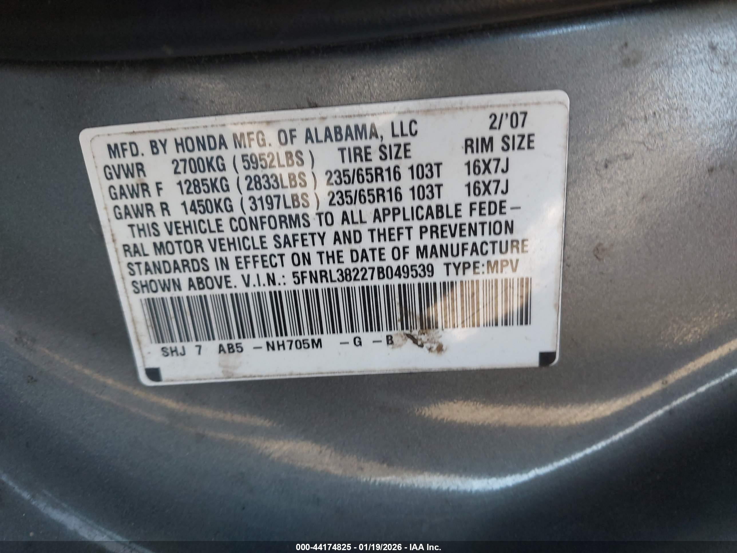 HONDA ODYSSEY image 9
