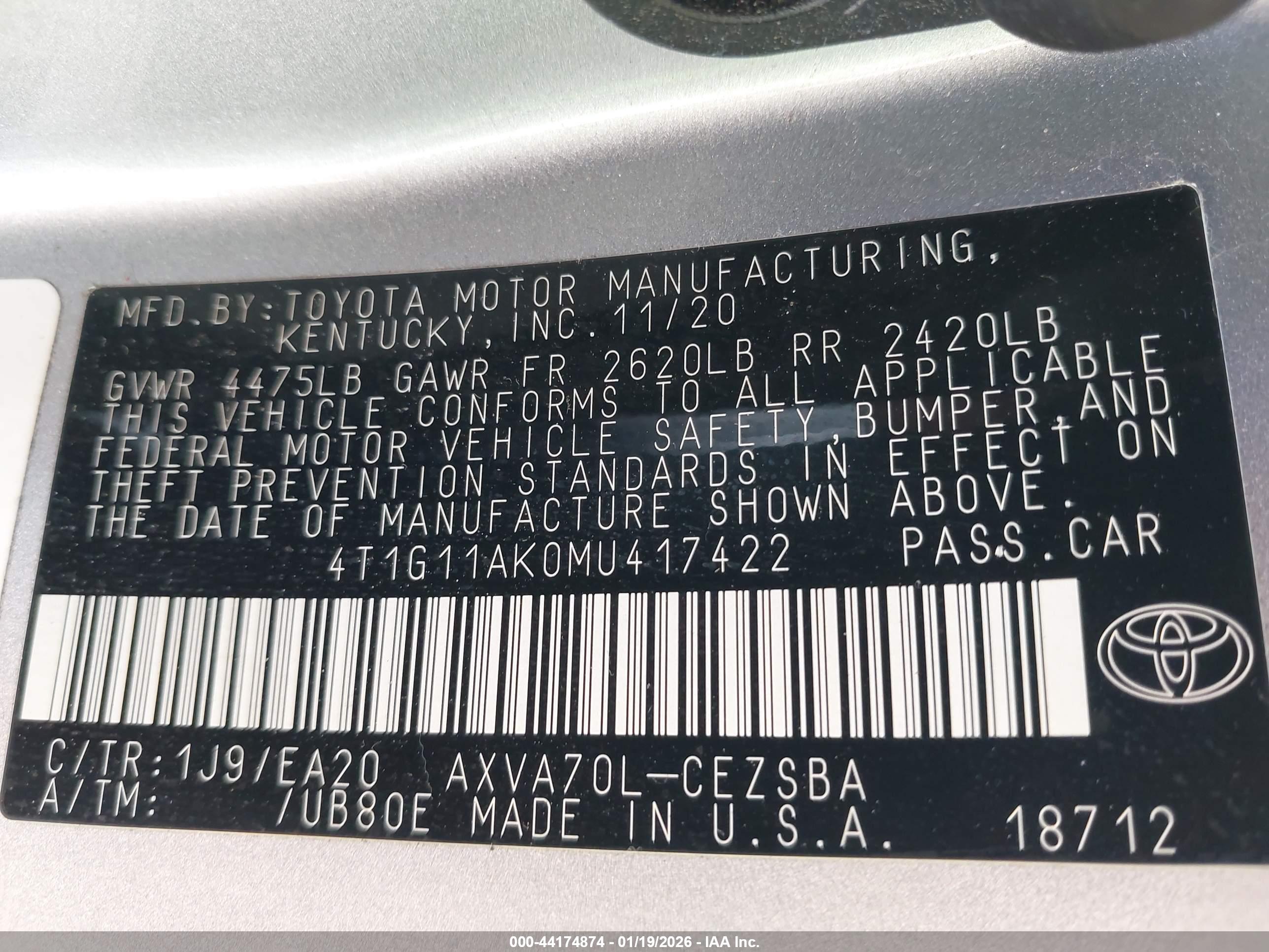TOYOTA CAMRY image 9