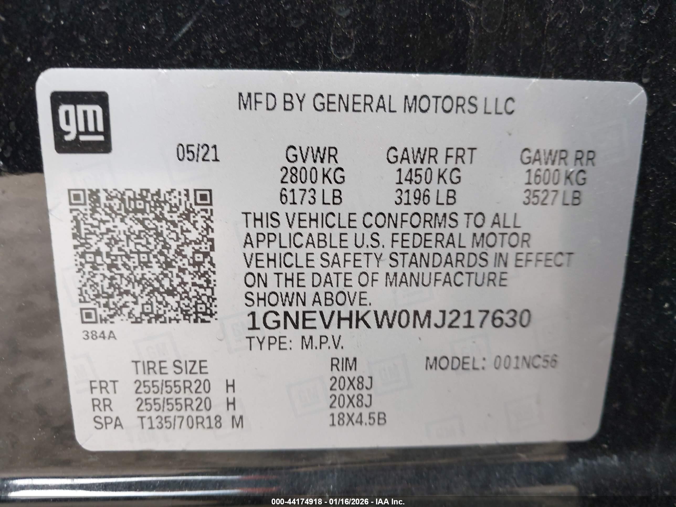 CHEVROLET TRAVERSE image 9