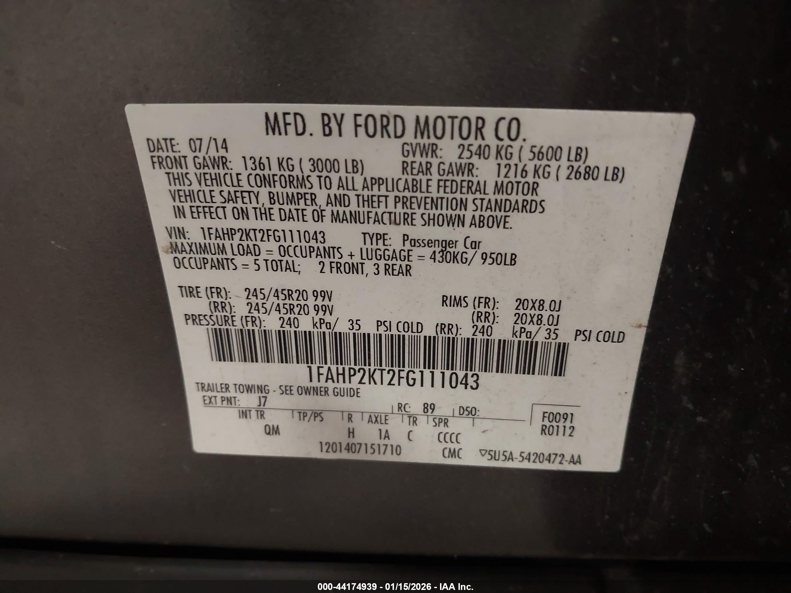 FORD TAURUS image 9