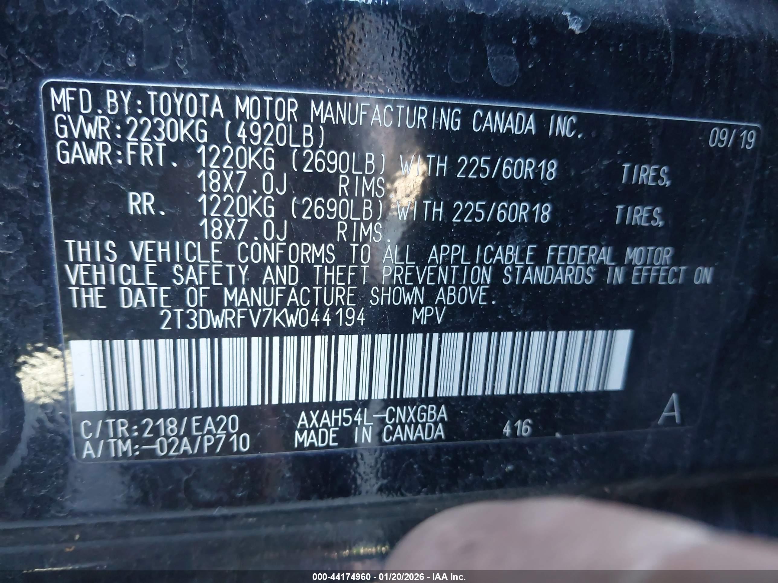 TOYOTA RAV4 image 9