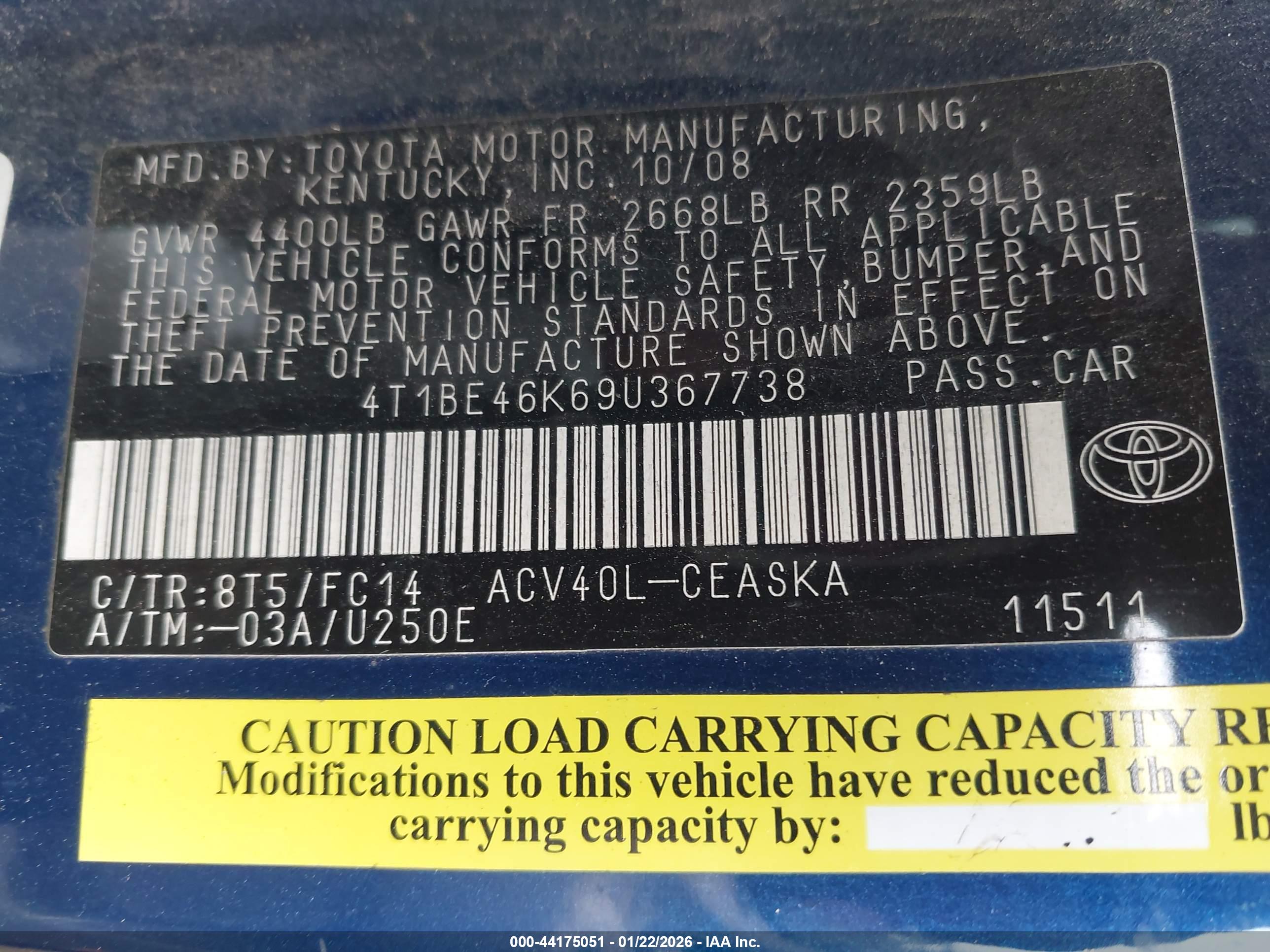 TOYOTA CAMRY image 9
