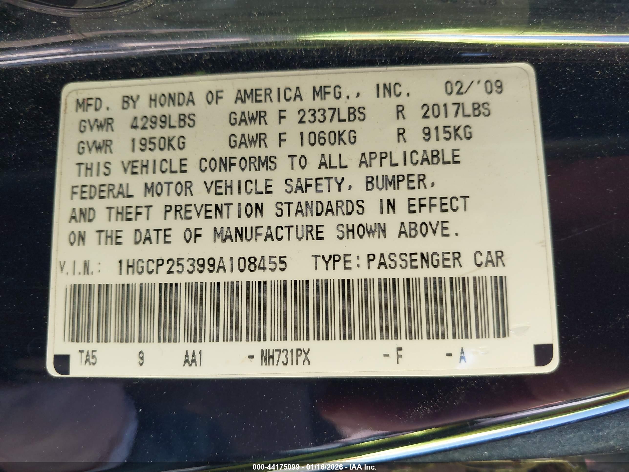 HONDA ACCORD image 9
