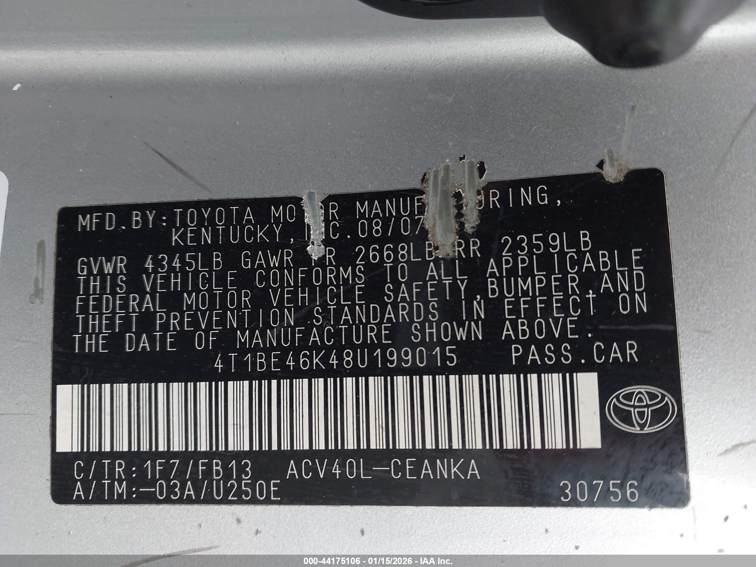 TOYOTA CAMRY image 9
