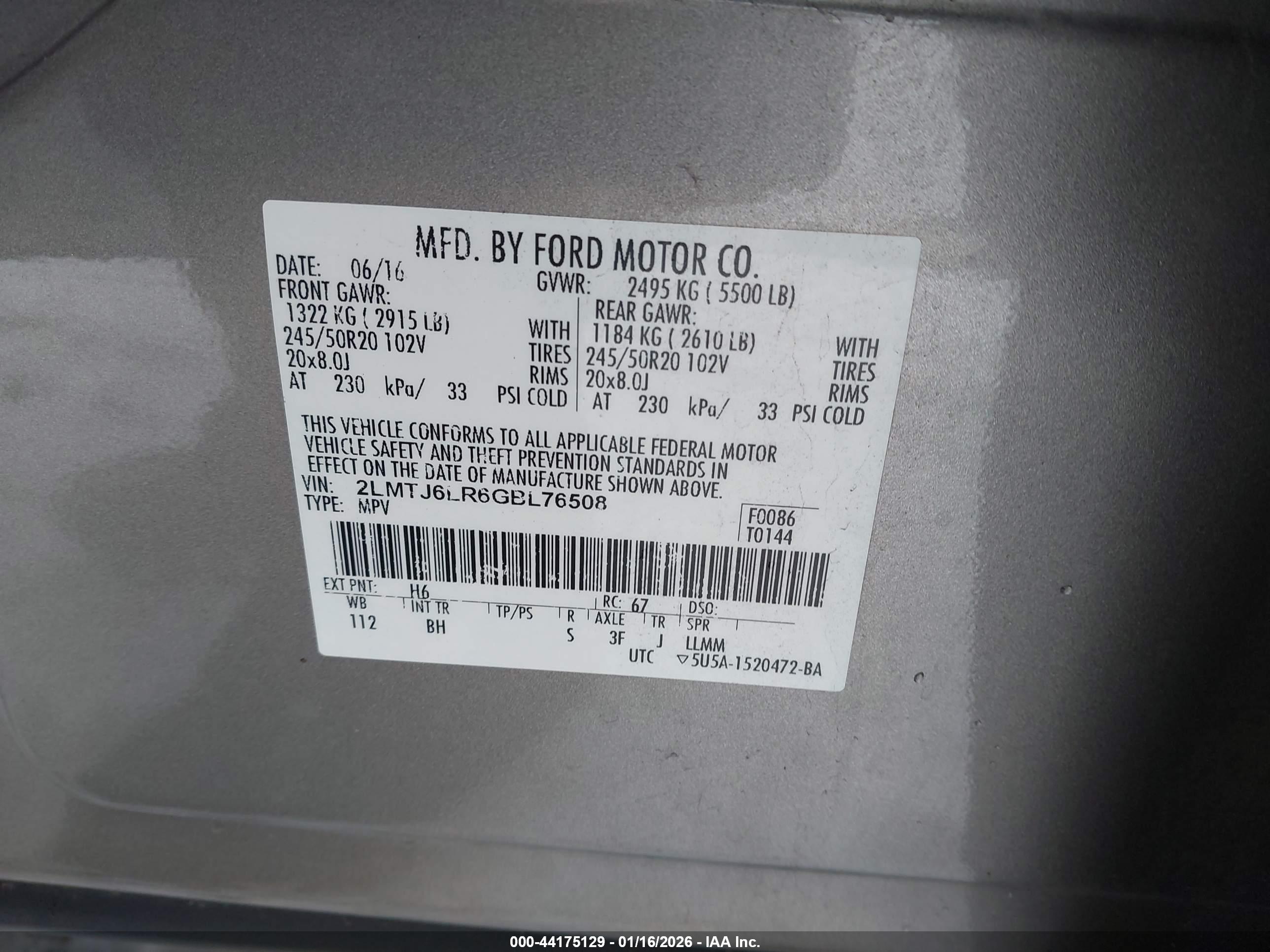 LINCOLN MKX image 9