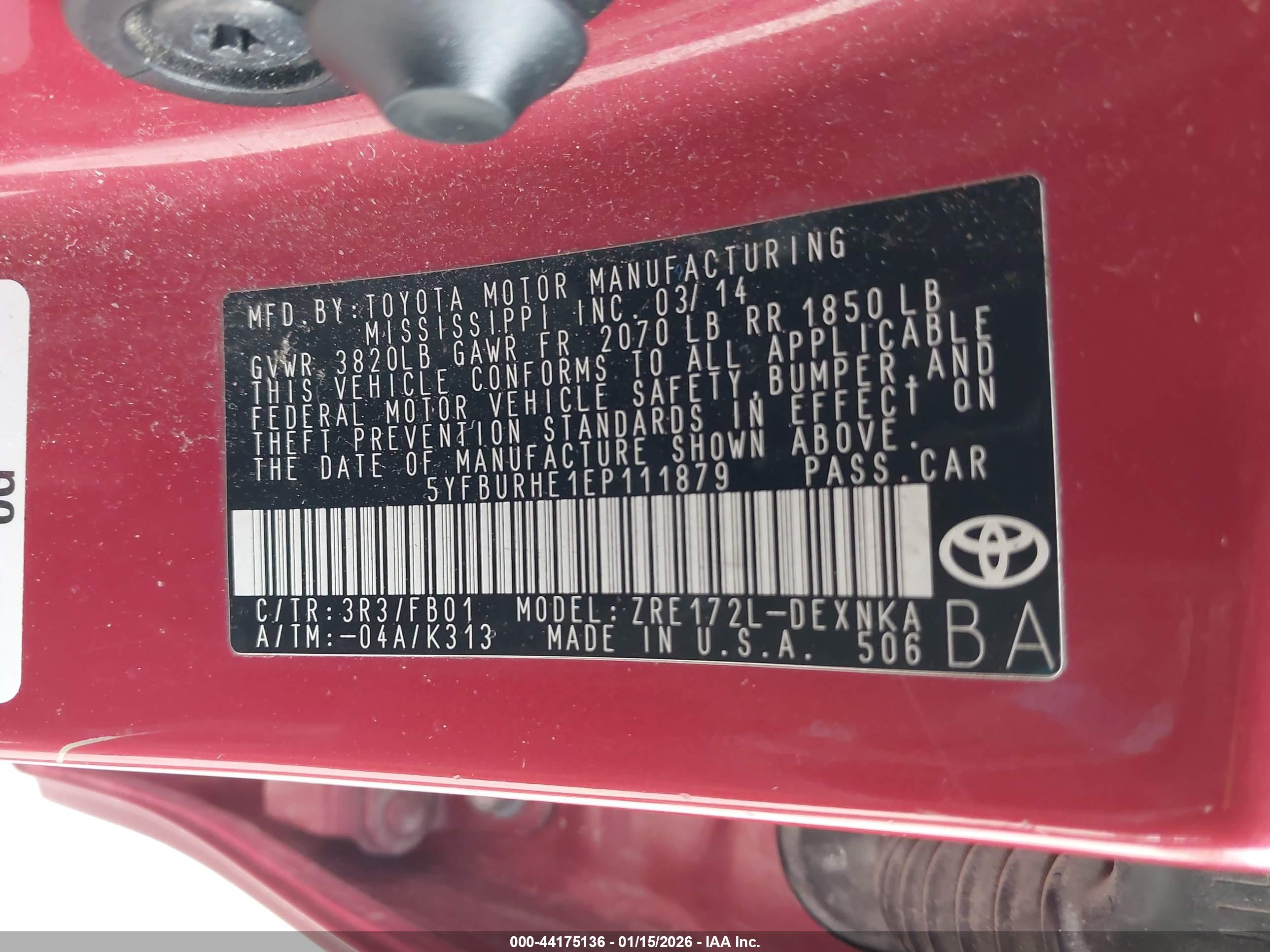 TOYOTA COROLLA image 9