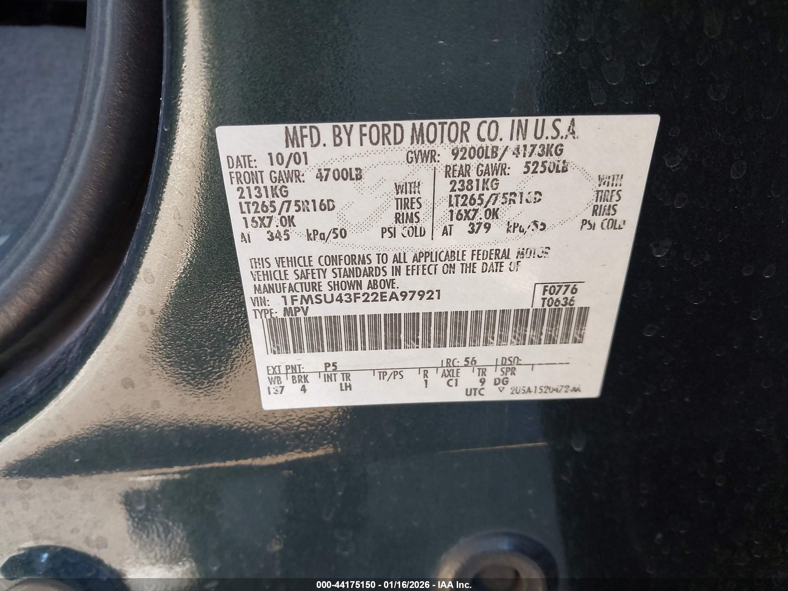 FORD EXCURSION image 9