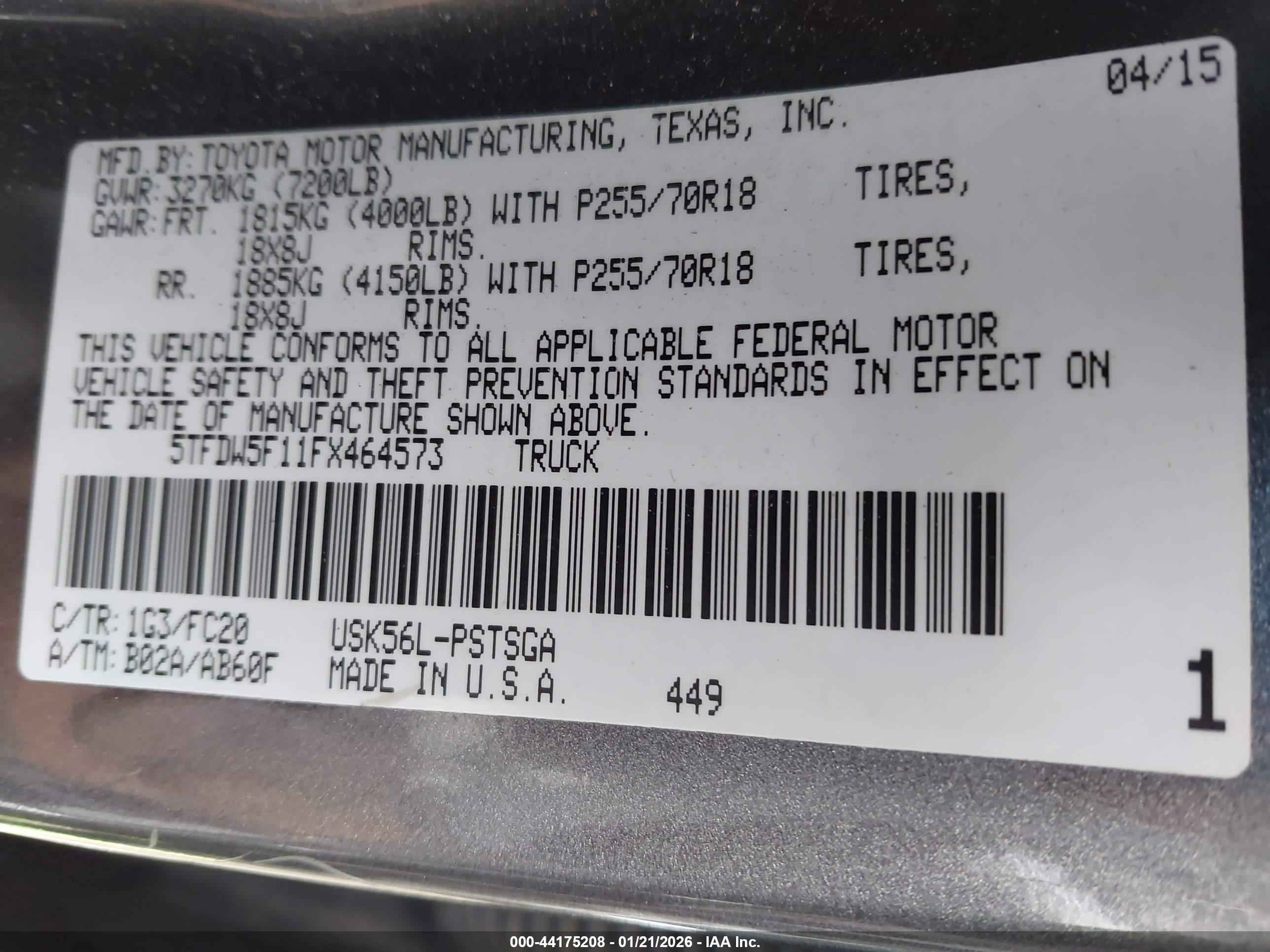 TOYOTA TUNDRA image 9