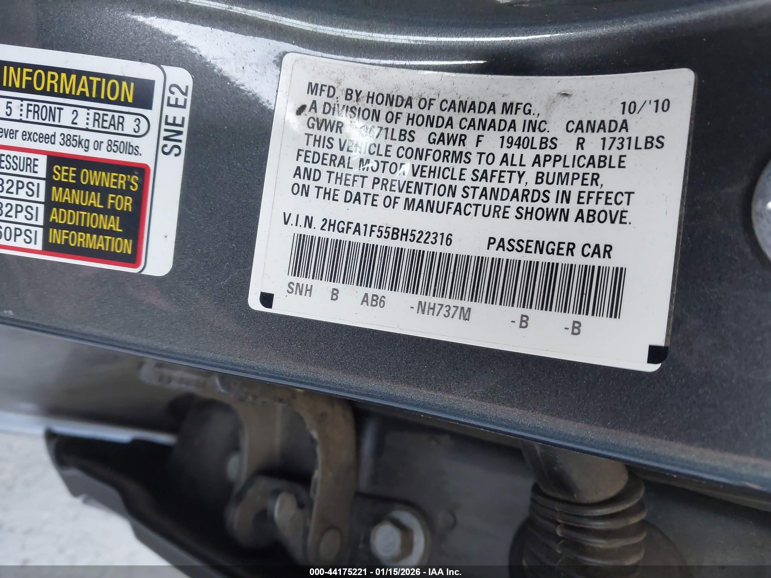 HONDA CIVIC image 9