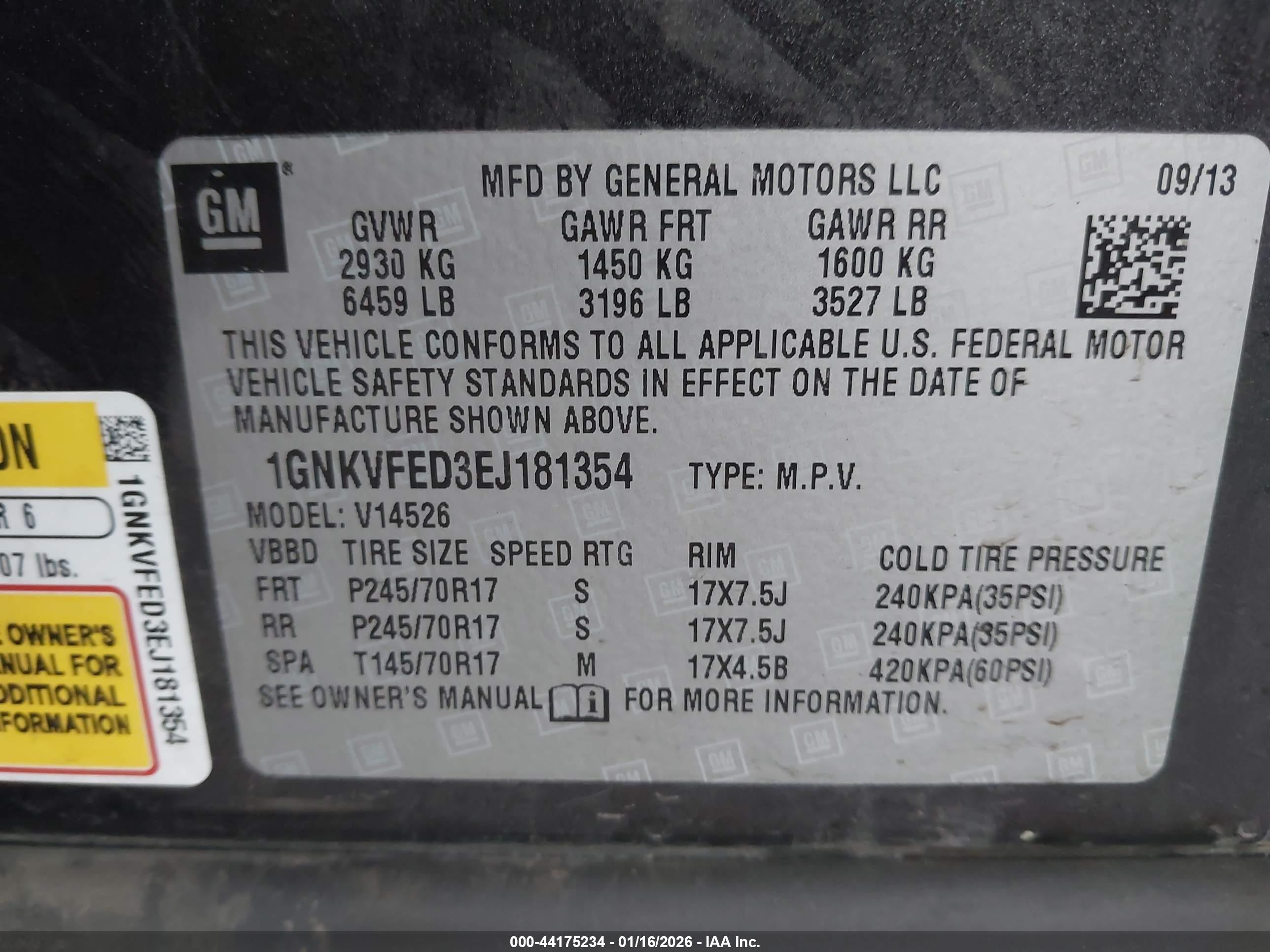 CHEVROLET TRAVERSE image 9
