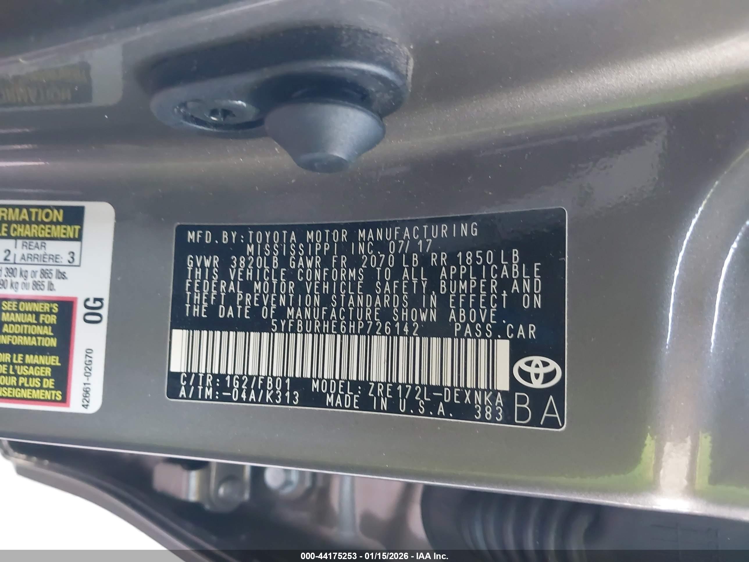 TOYOTA COROLLA image 9