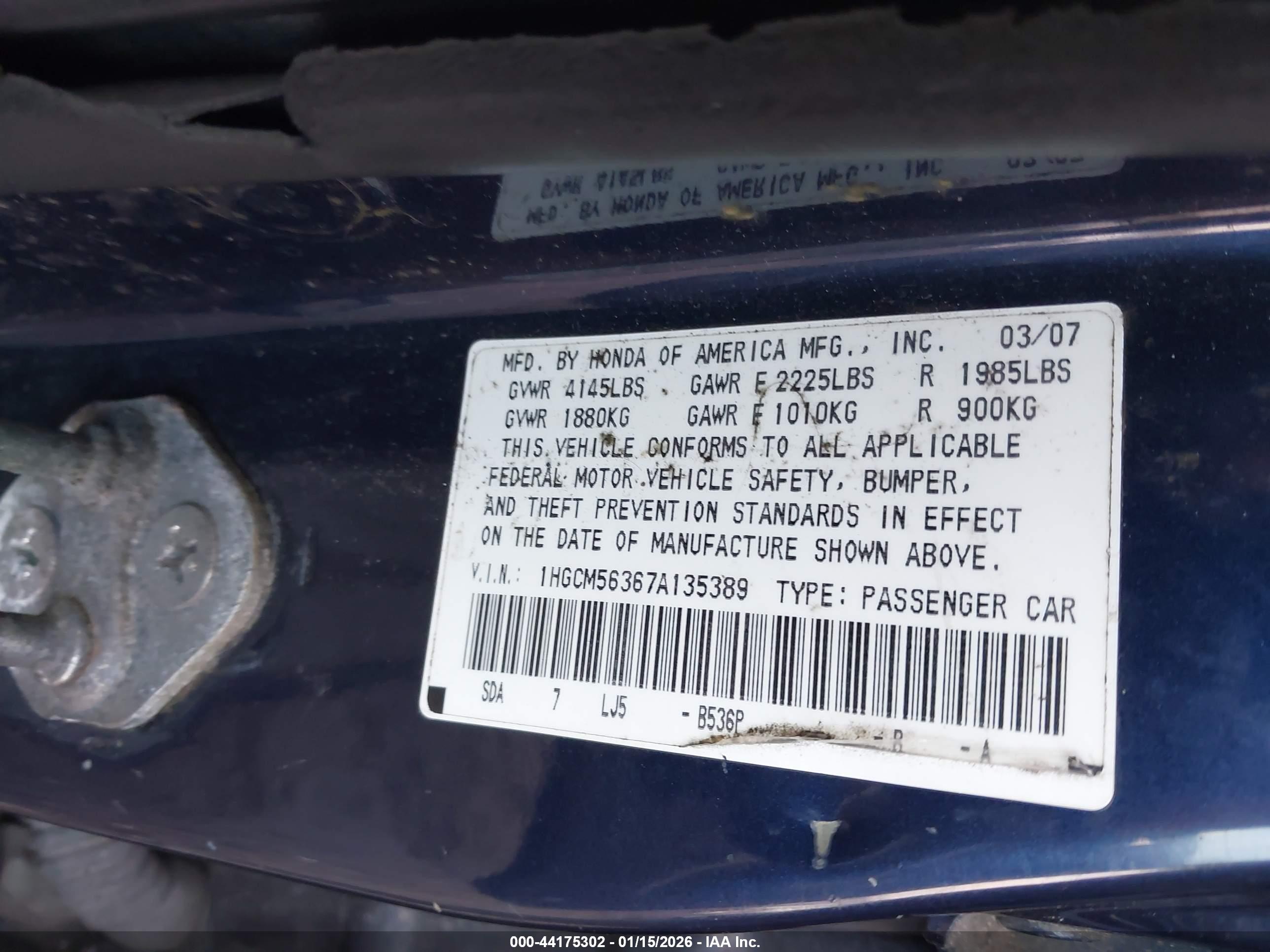 HONDA ACCORD image 9