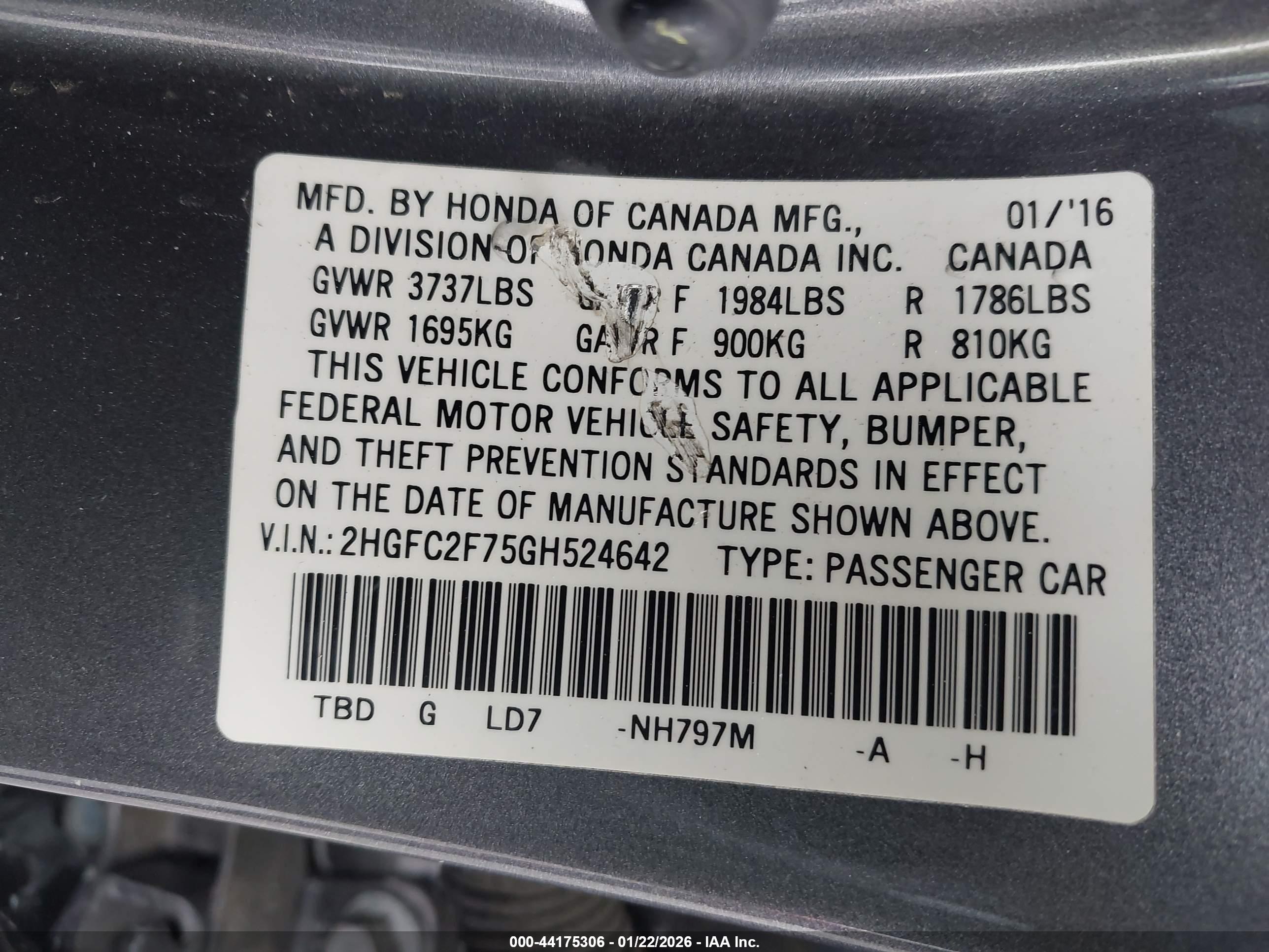 HONDA CIVIC image 9
