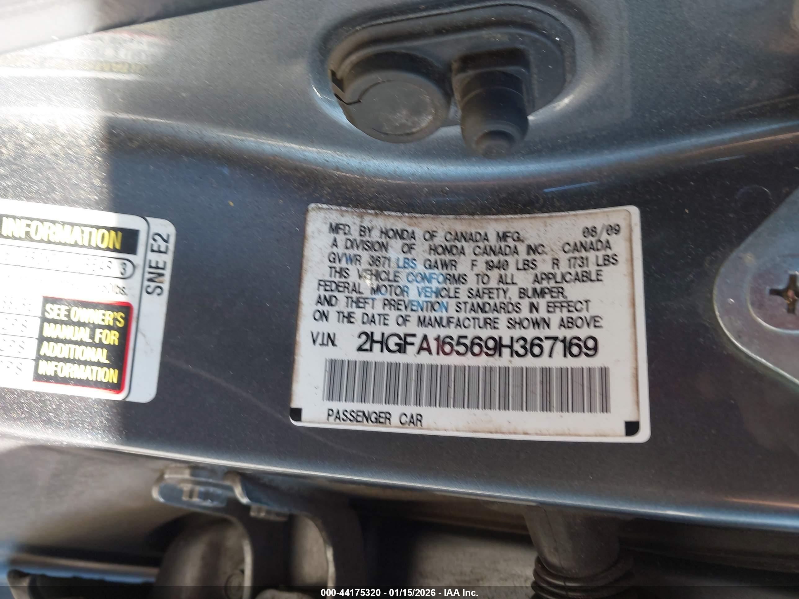 HONDA CIVIC image 9