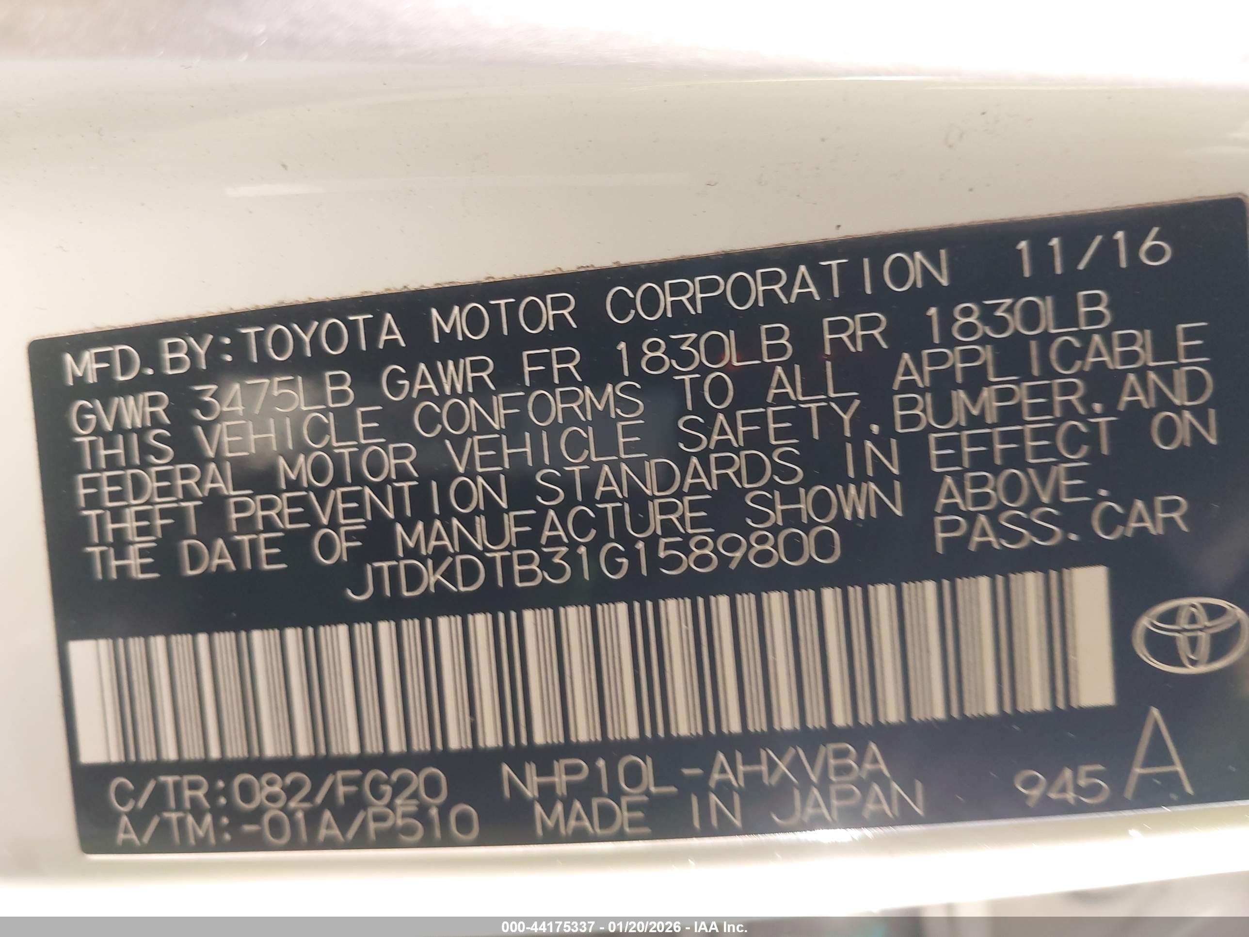 TOYOTA PRIUS image 9