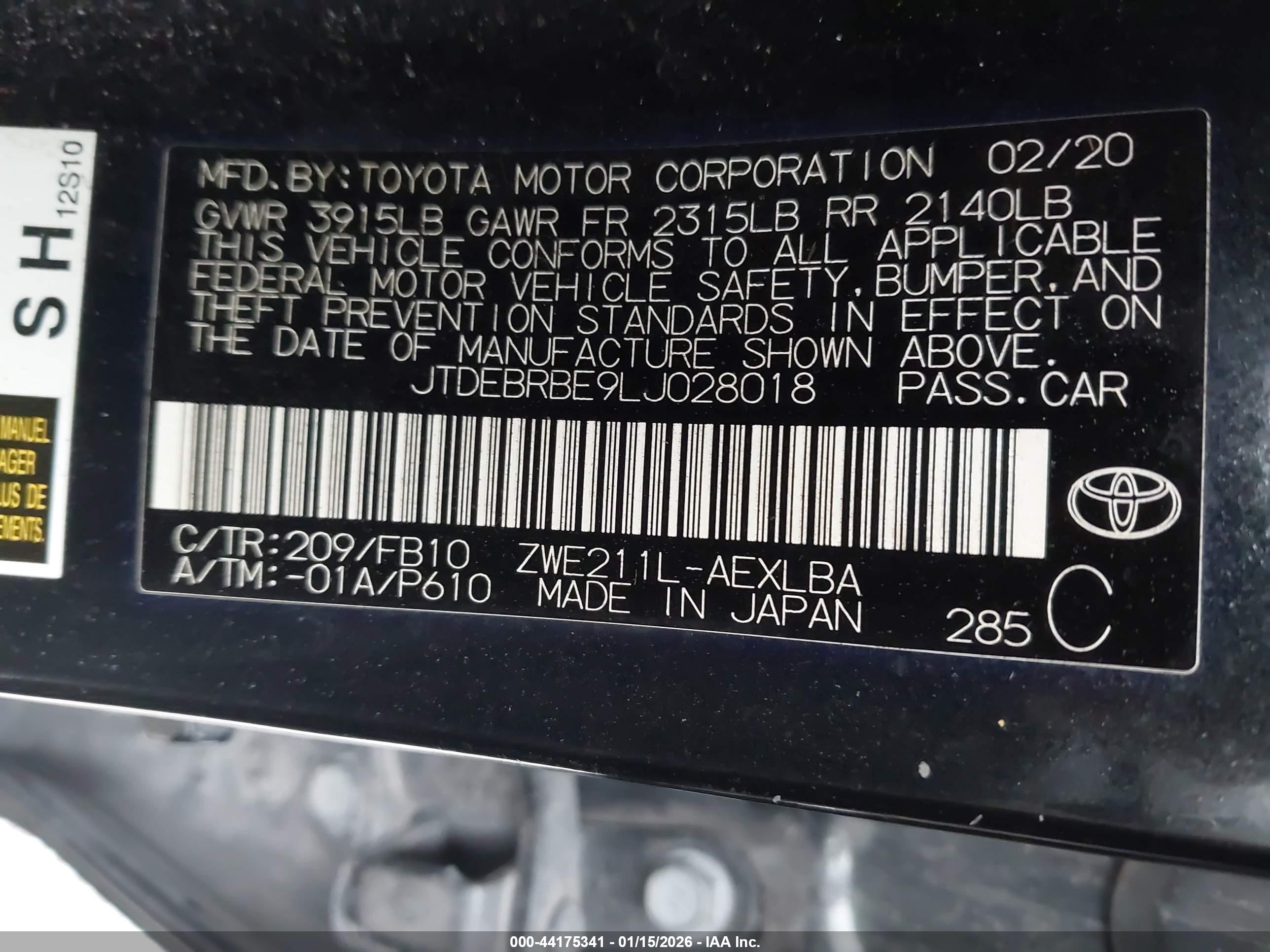 TOYOTA COROLLA image 9