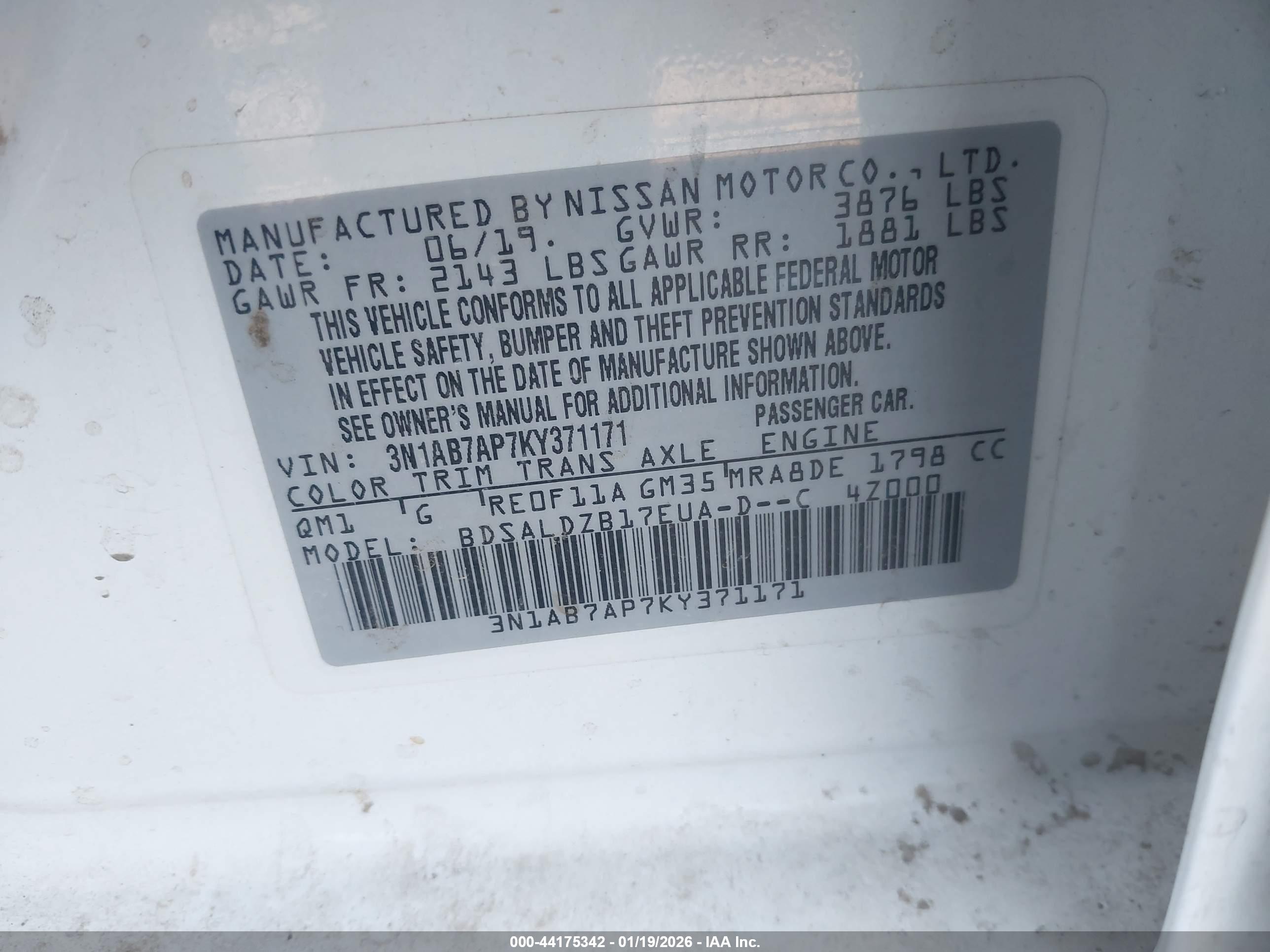 NISSAN SENTRA image 9