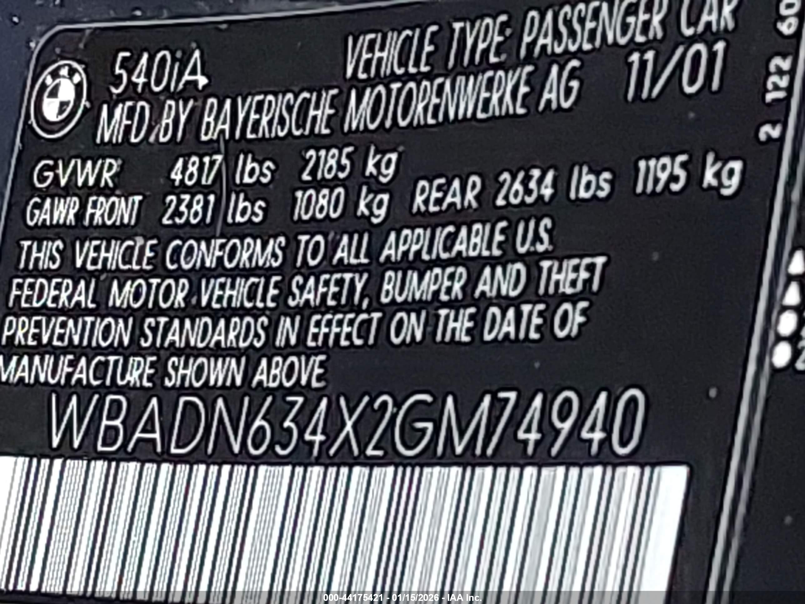 BMW 540IA image 9