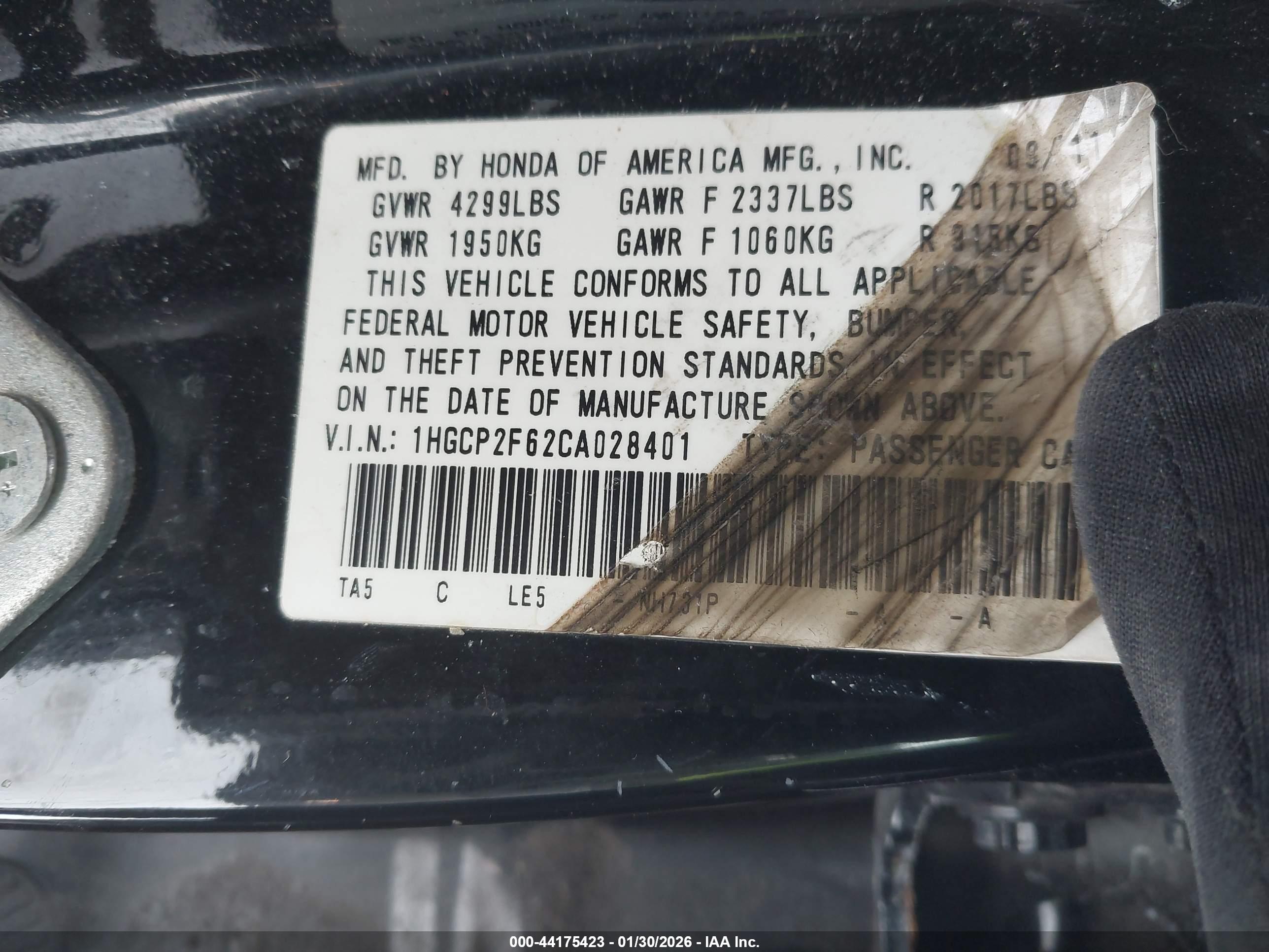 HONDA ACCORD image 9