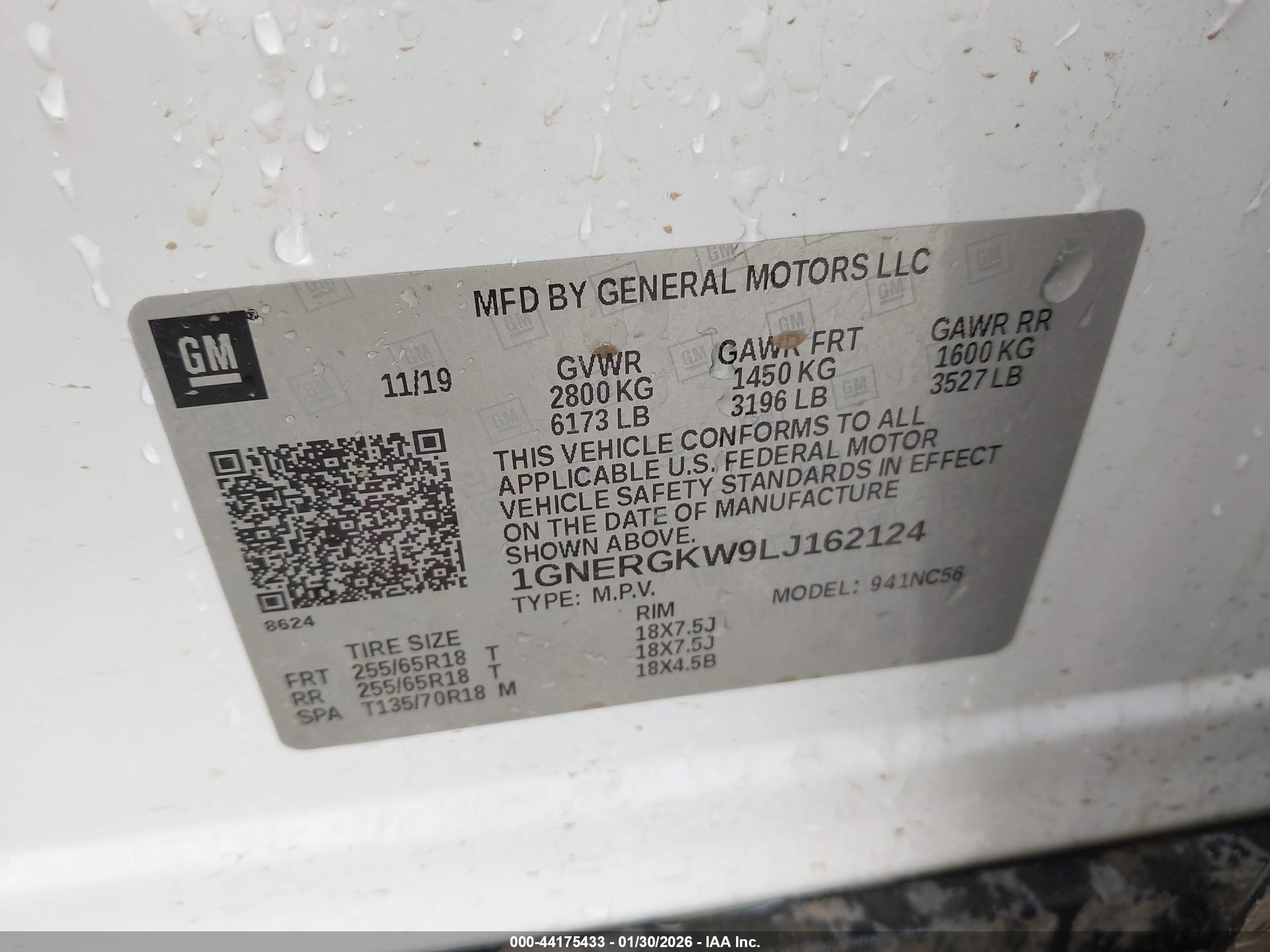CHEVROLET TRAVERSE image 9