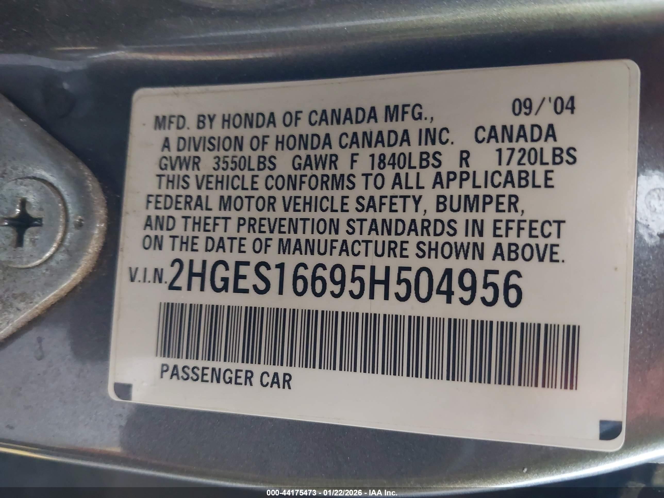 HONDA CIVIC image 9