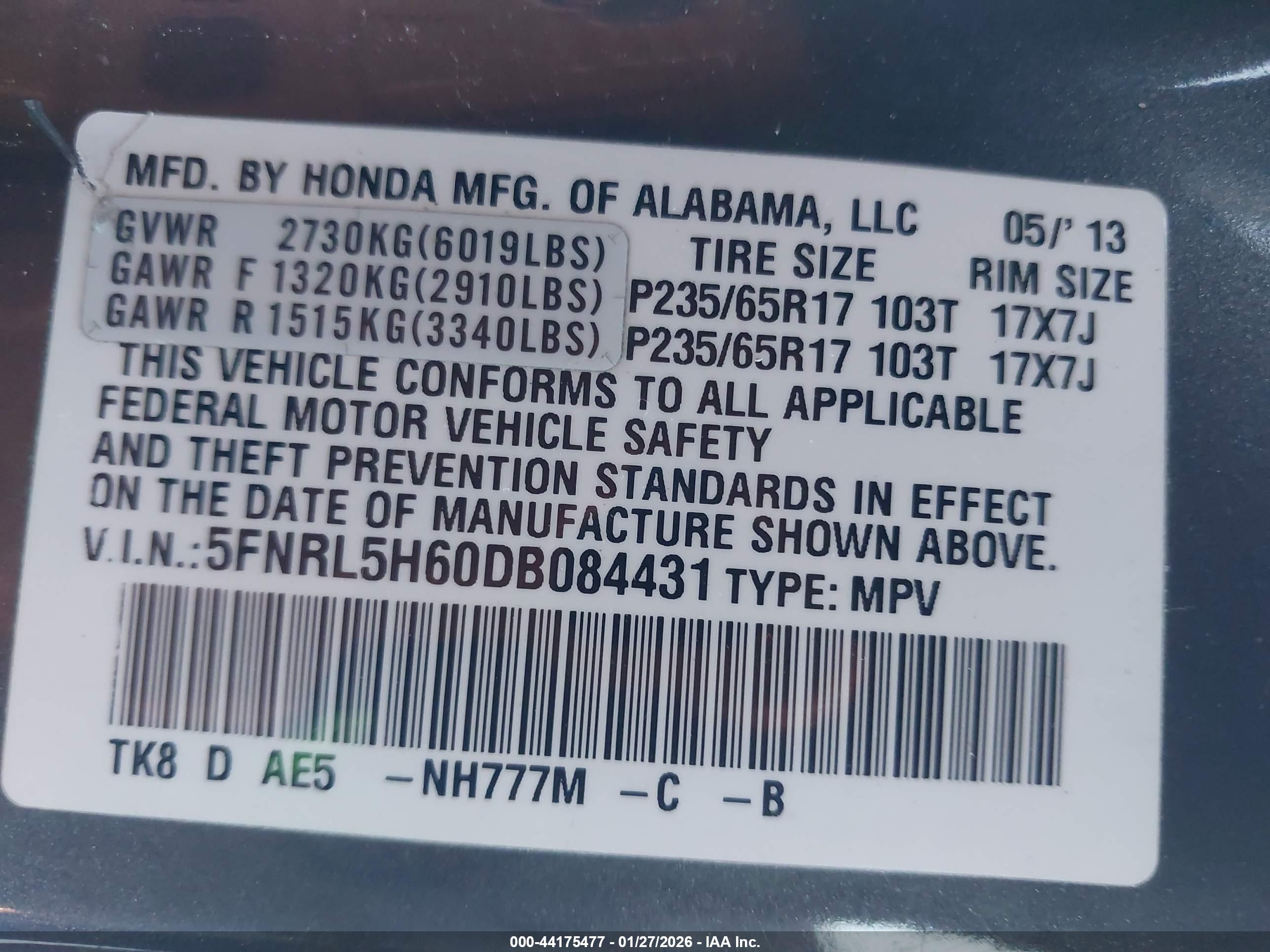 HONDA ODYSSEY image 9