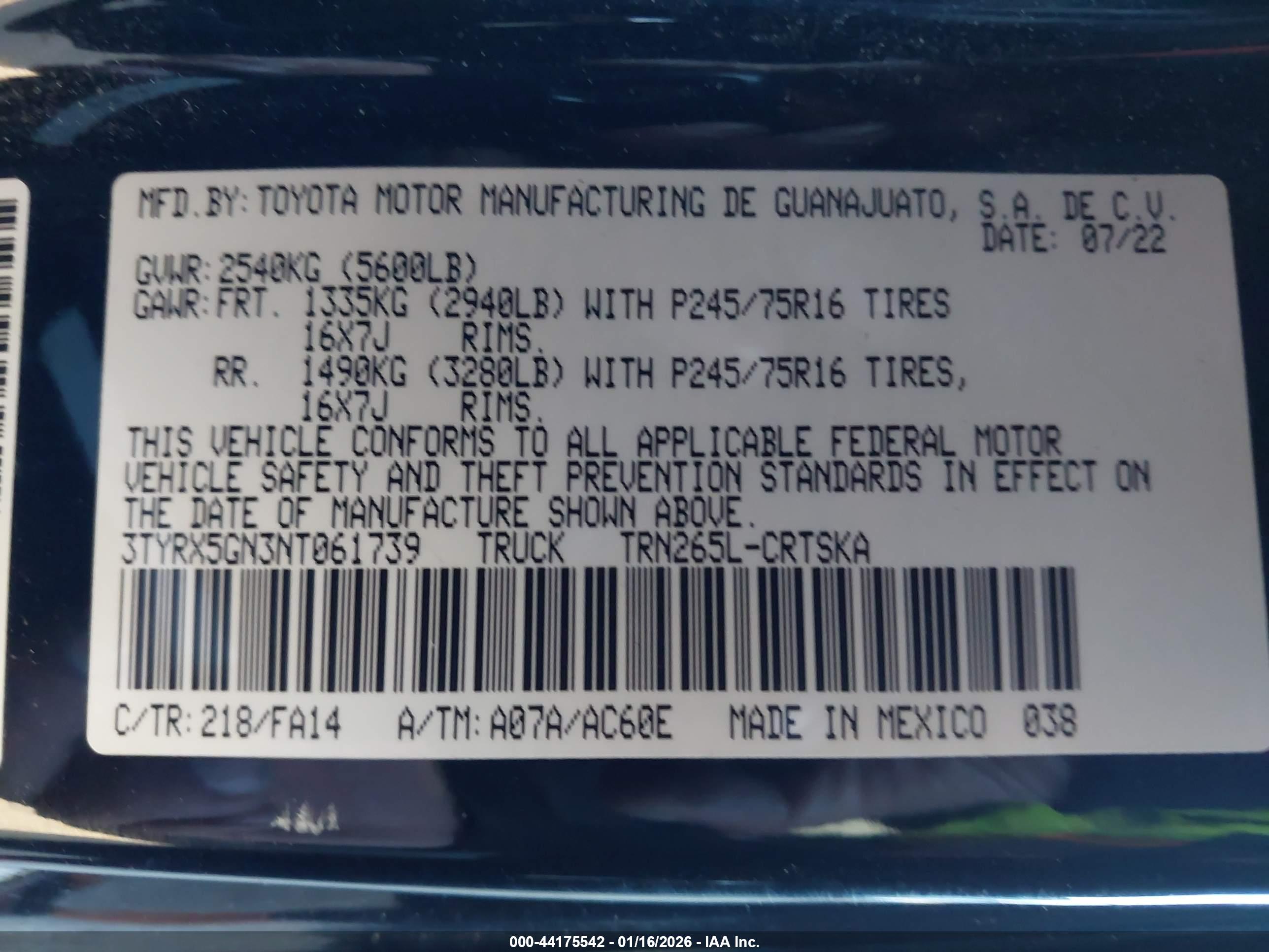 TOYOTA TACOMA image 9