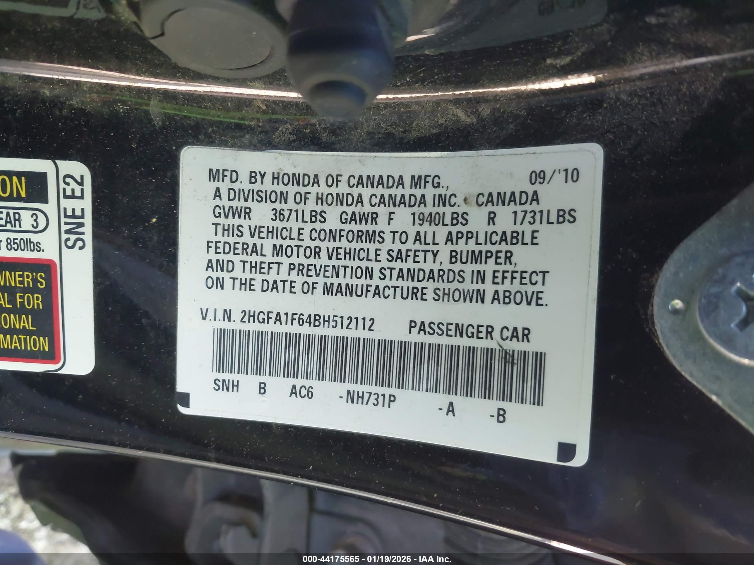 HONDA CIVIC image 9