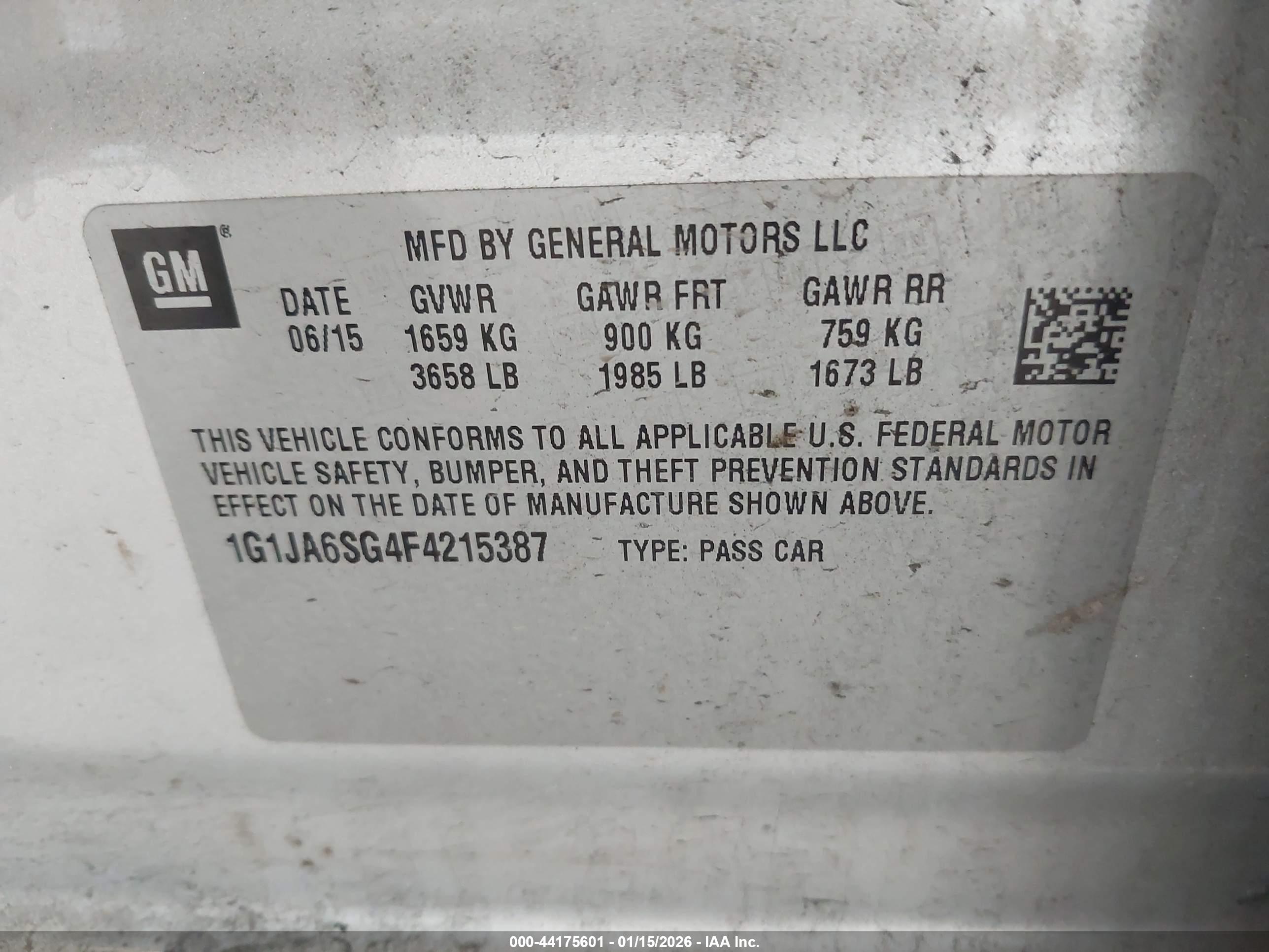 CHEVROLET SONIC image 9