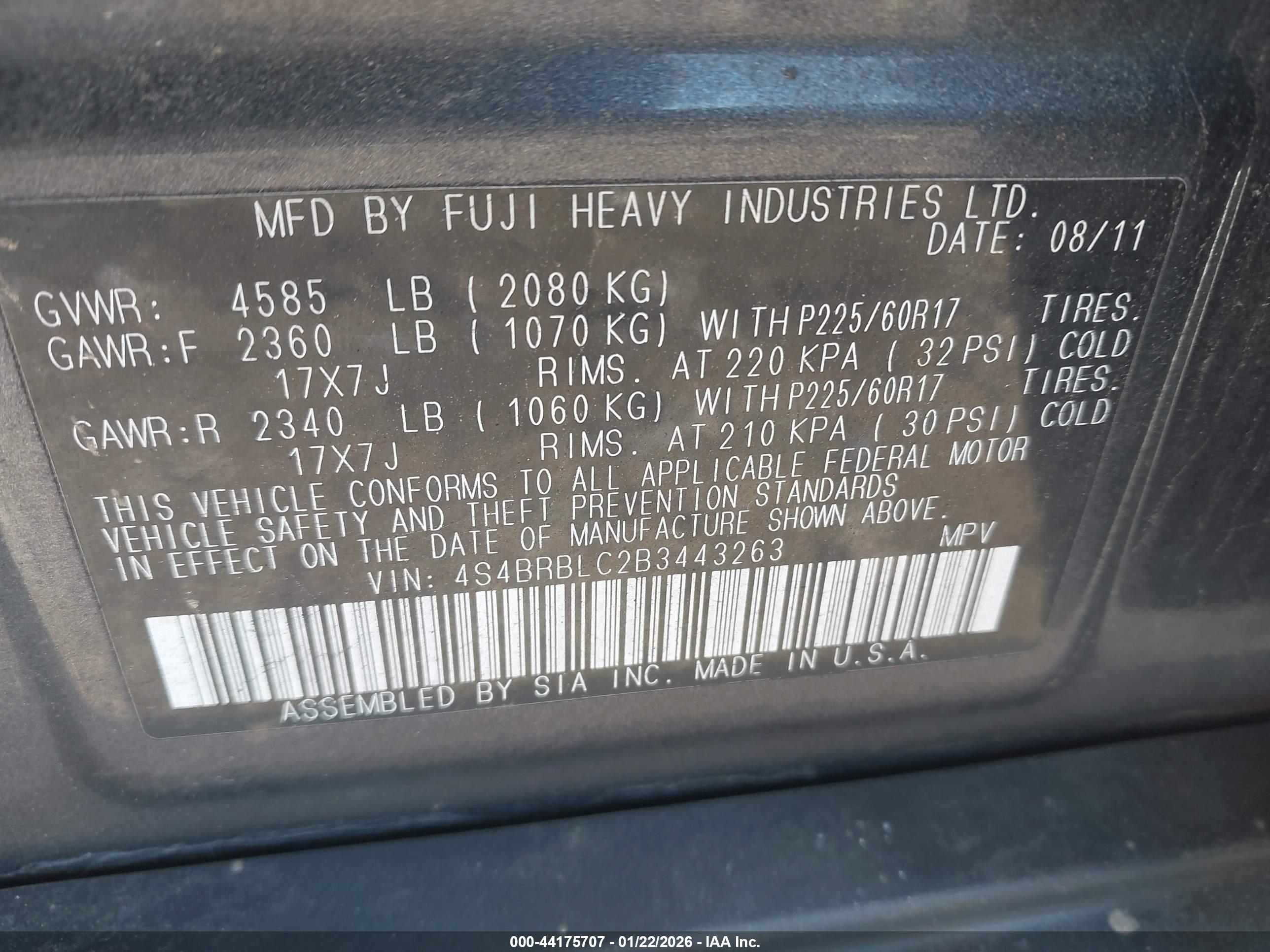 SUBARU OUTBACK image 9